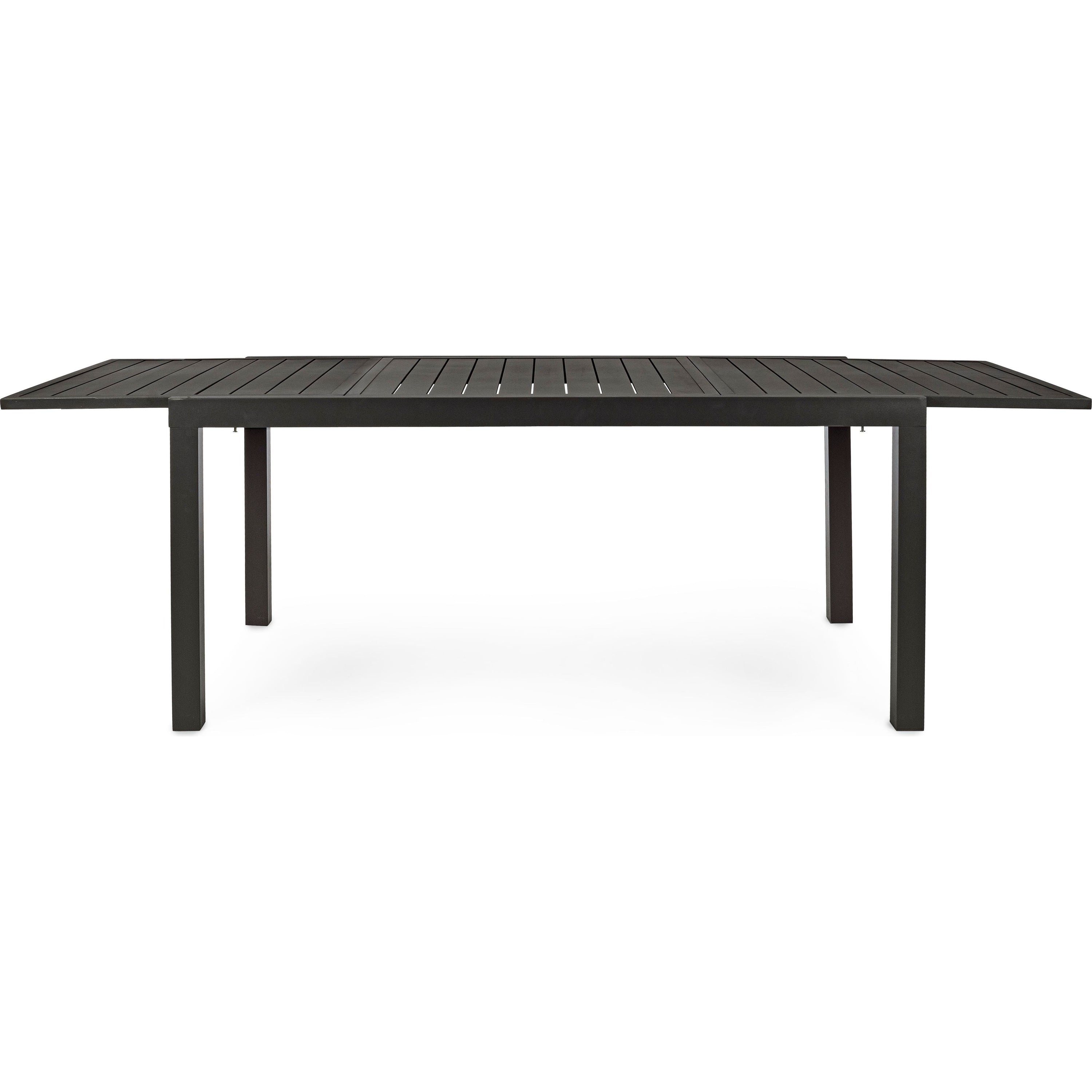 Lauko valgomojo stalas HILDE CHARCOAL, 160-240 X 90