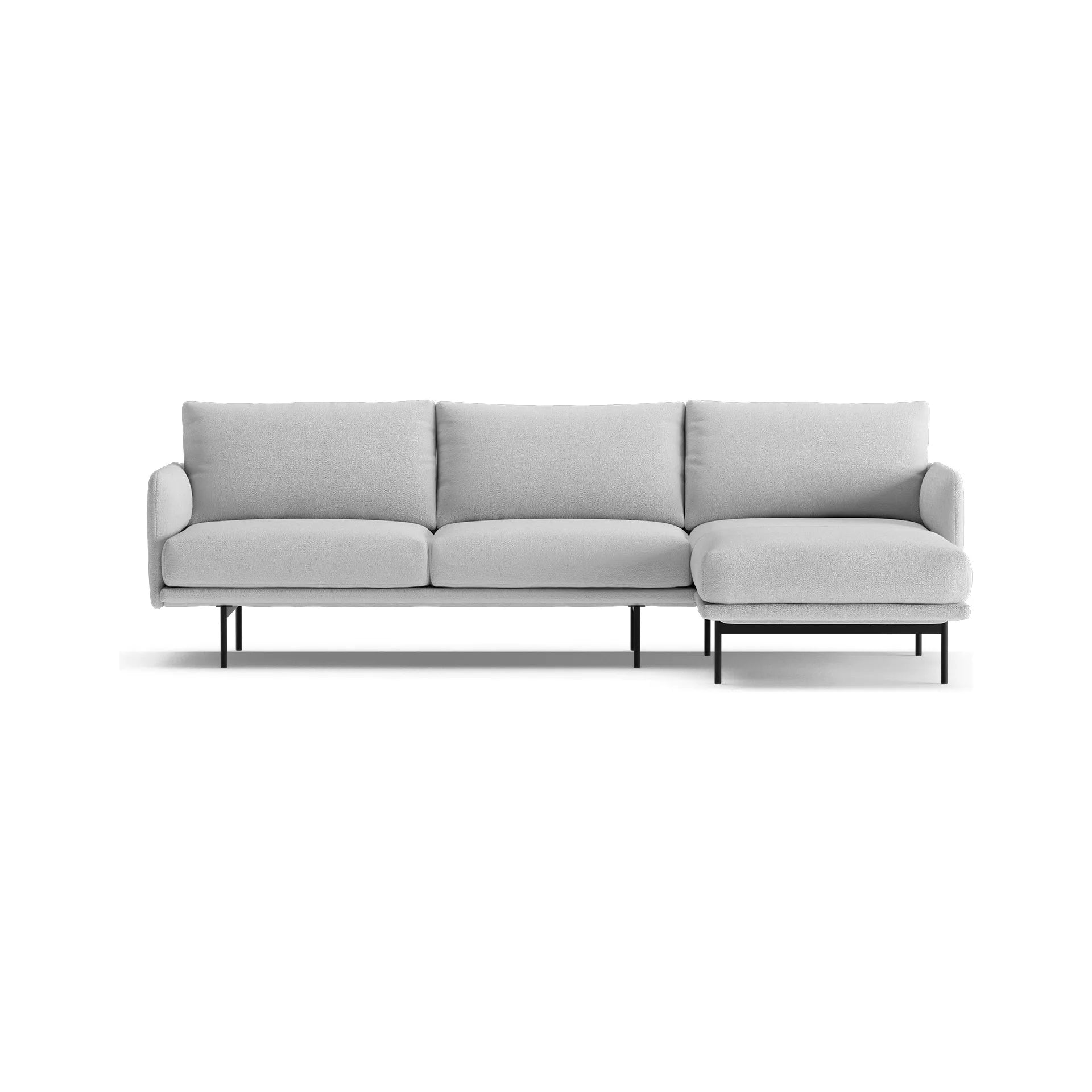 UMA kampinė sofa, pilka spalva, dešinė