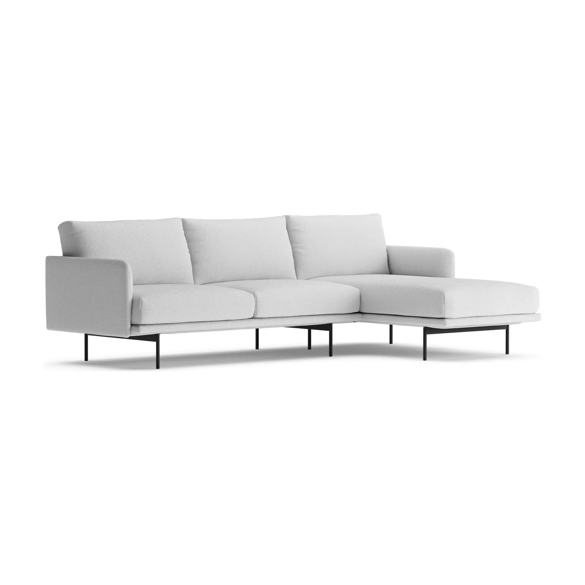 ANA kampinė sofa, pilka spalva, dešinė