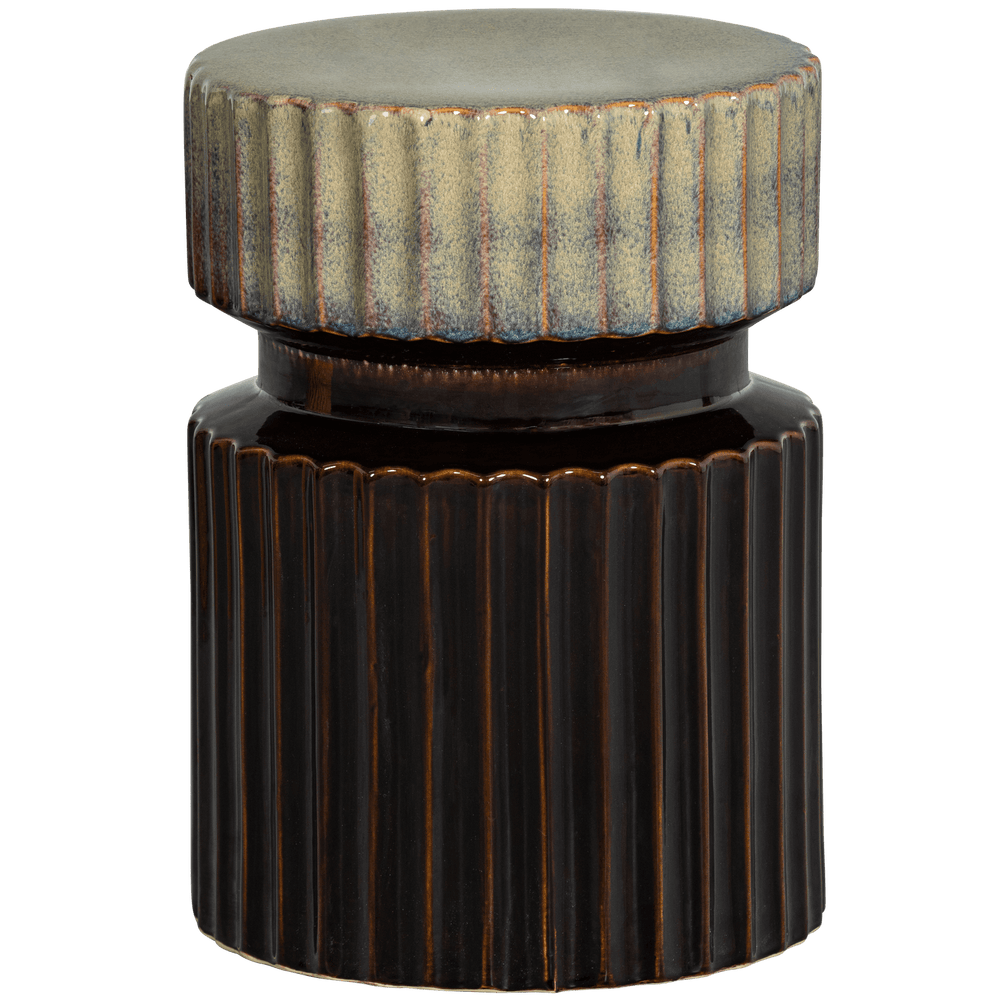 GEER SIDE TABLE CERAMIC ESPRESSO 48xO35CM