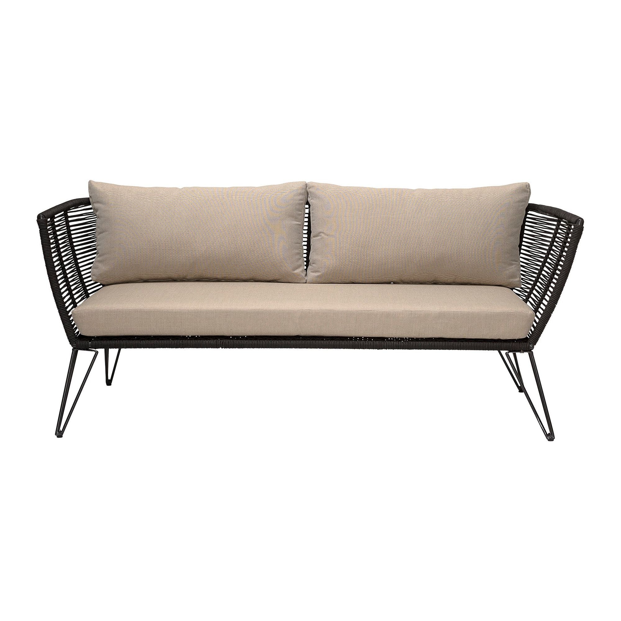 Lauko sofa MUNDO, juoda