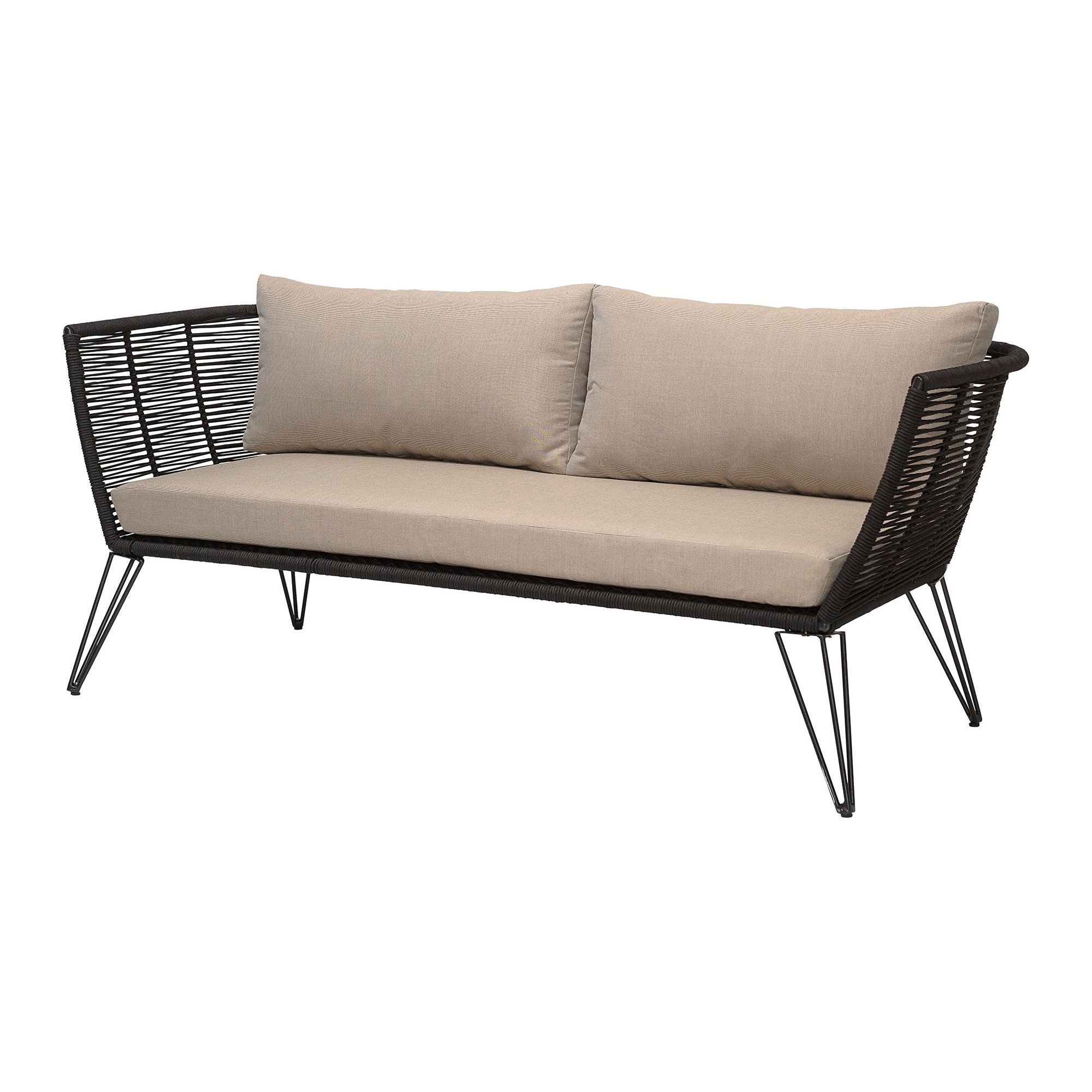 Lauko sofa MUNDO, juoda