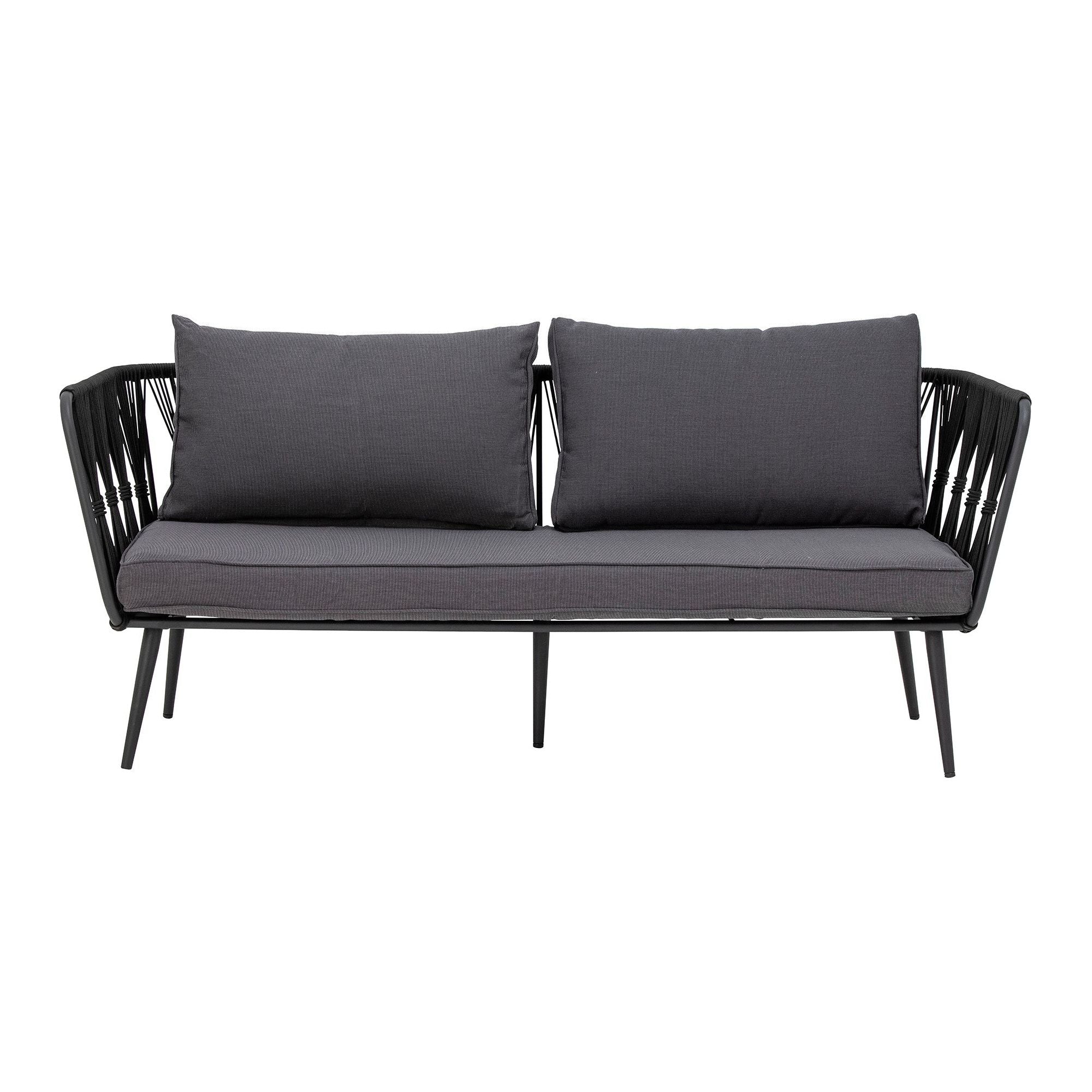 Lauko sofa PAVONE, juoda