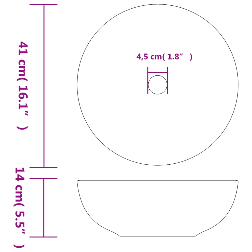 Praustuvas COUNTER, rudas/mėlynas, 41 cm.