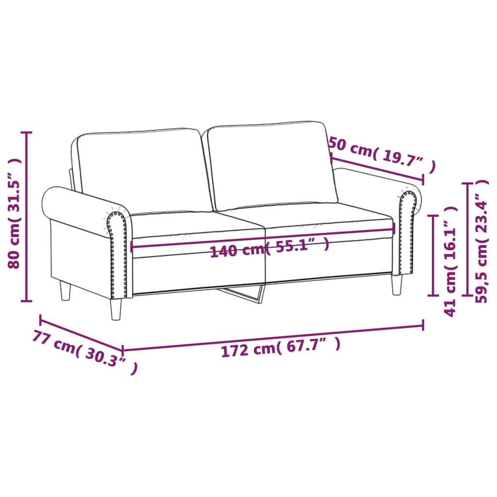 Dvivietė sofa, tamsiai žalios spalvos, 140cm, aksomas