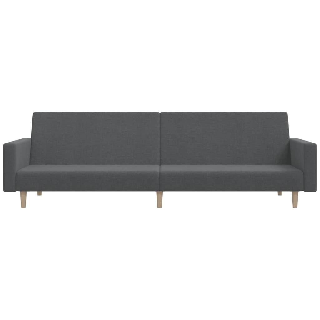 Dvivietė sofa-lova, šviesiai pilkos spalvos, audinys