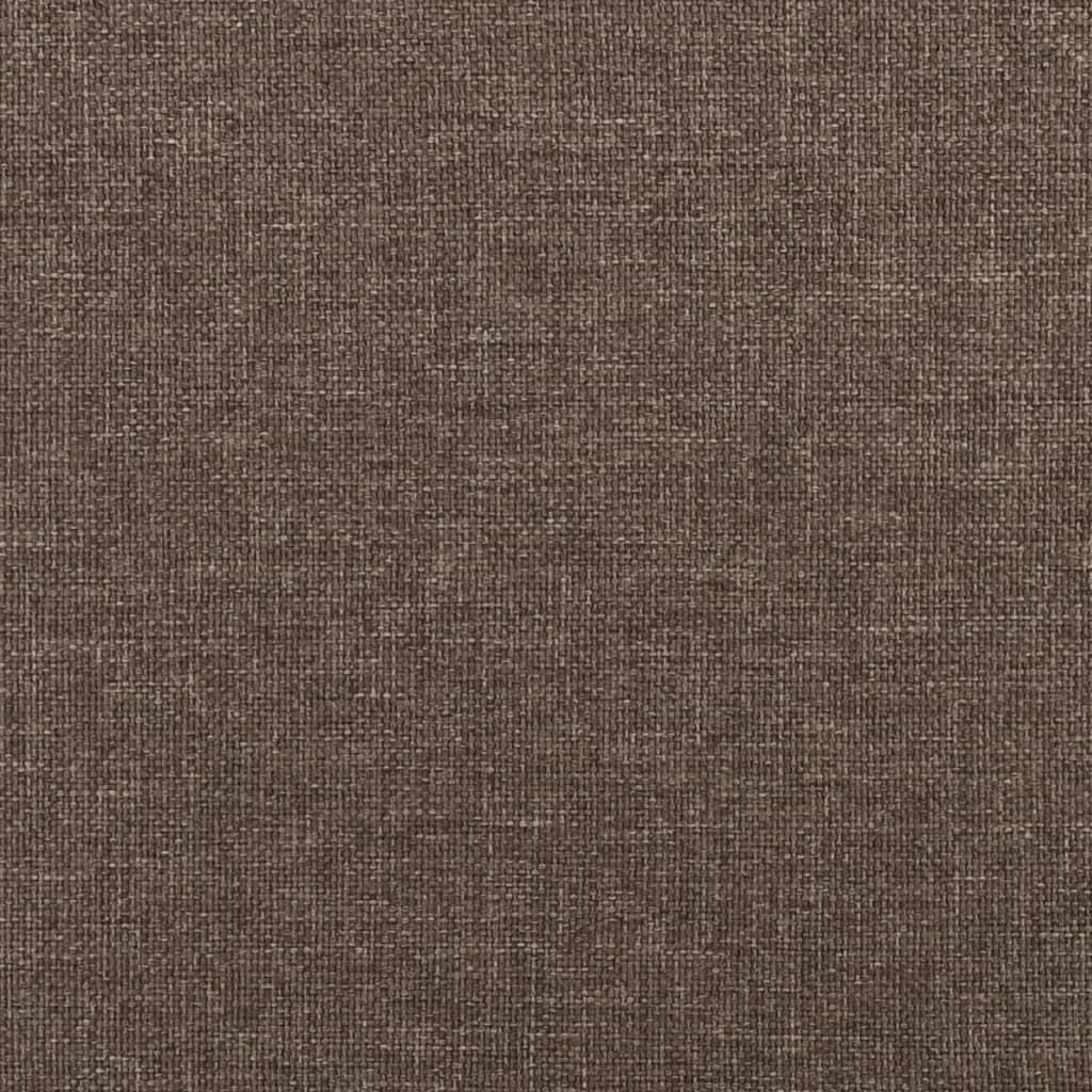 Dvivietė sofa-lova su dvejomis pagalvėmis, taupe, audinys