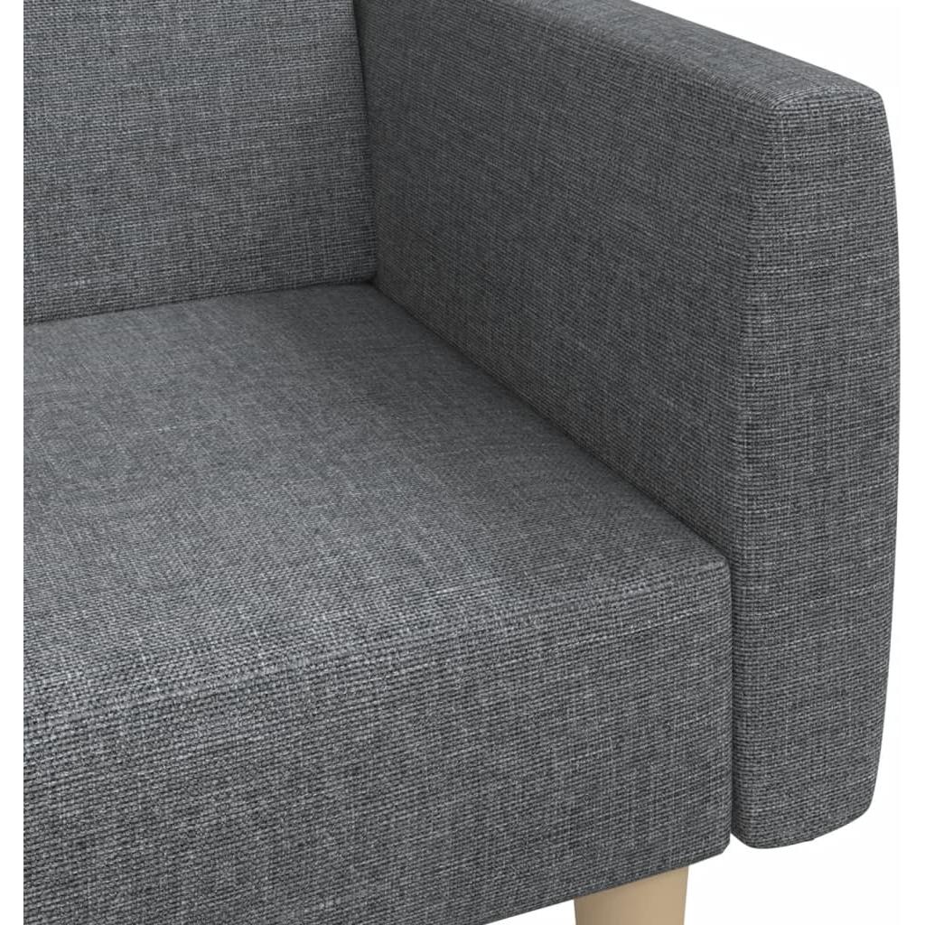 Dvivietė sofa-lova, šviesiai pilkos spalvos, audinys