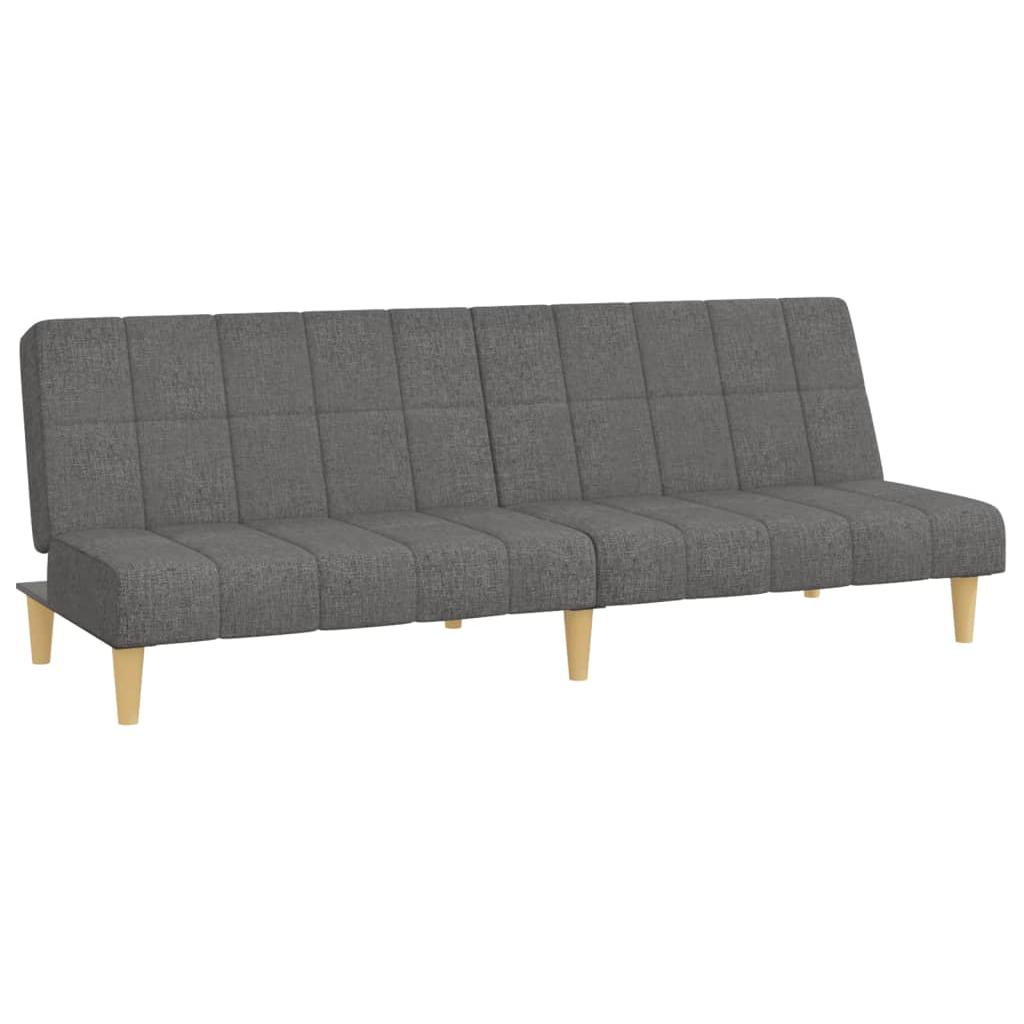 Dvivietė sofa-lova, šviesiai pilkos spalvos, audinys