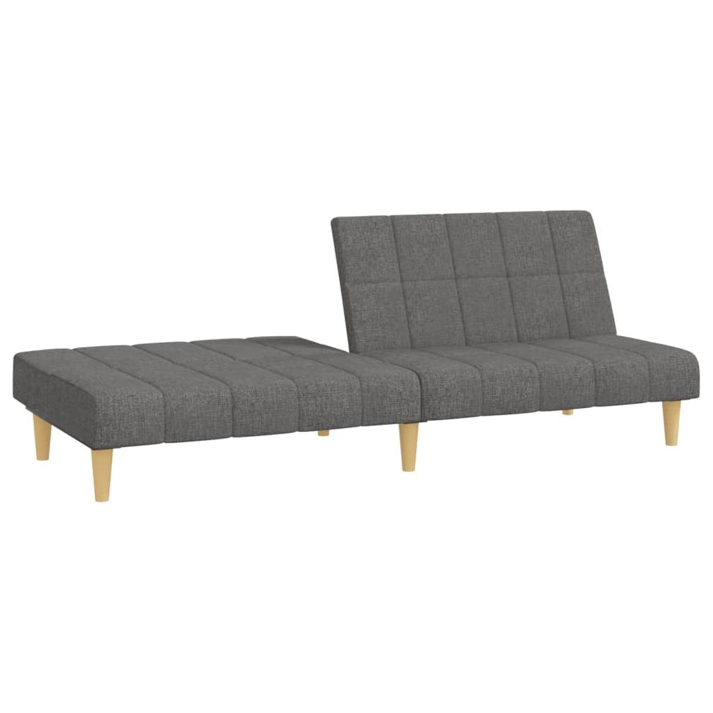 Dvivietė sofa-lova, šviesiai pilkos spalvos, audinys