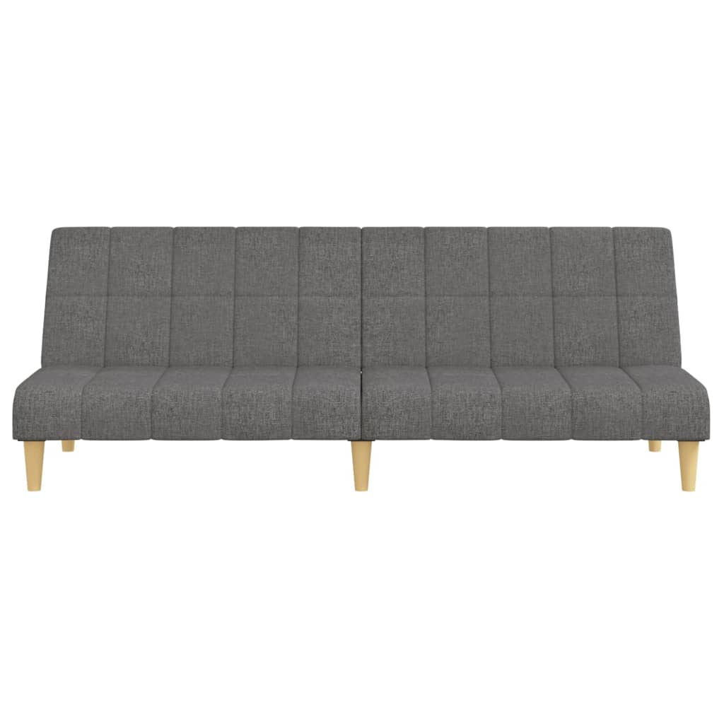 Dvivietė sofa-lova, šviesiai pilkos spalvos, audinys