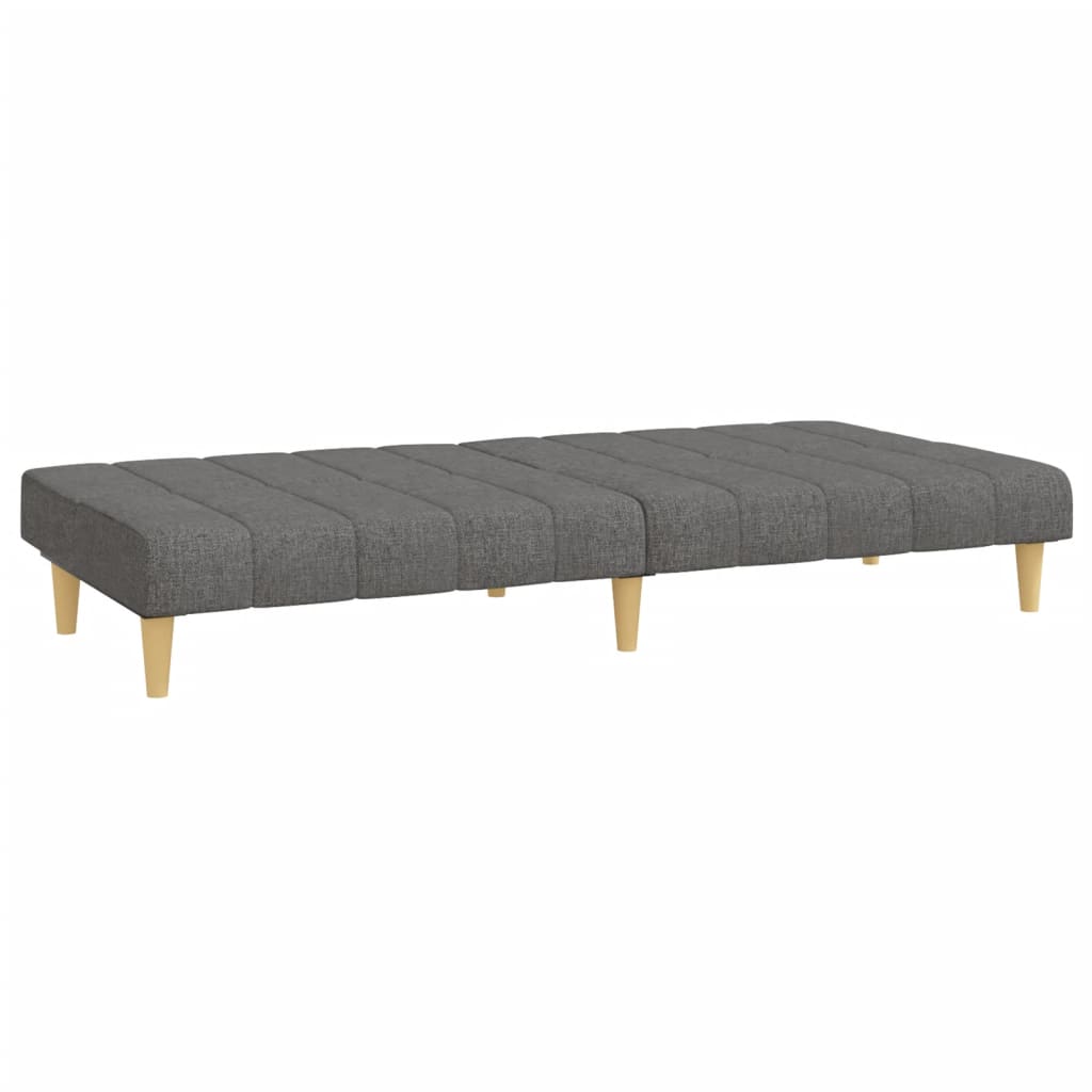 Dvivietė sofa-lova, šviesiai pilkos spalvos, audinys