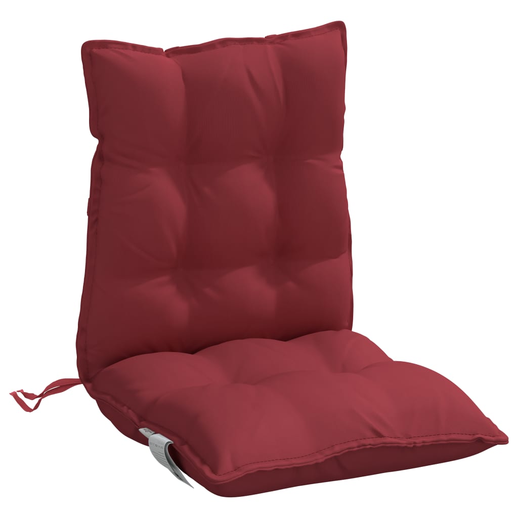 Kėdės pagalvėlės, 6vnt., vyno raudonos, oksfordo audinys