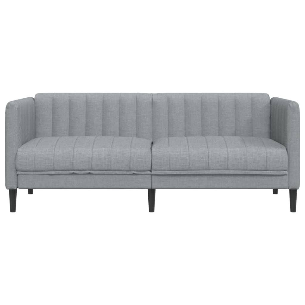 Dvivietė sofa, šviesiai pilkos spalvos, audinys