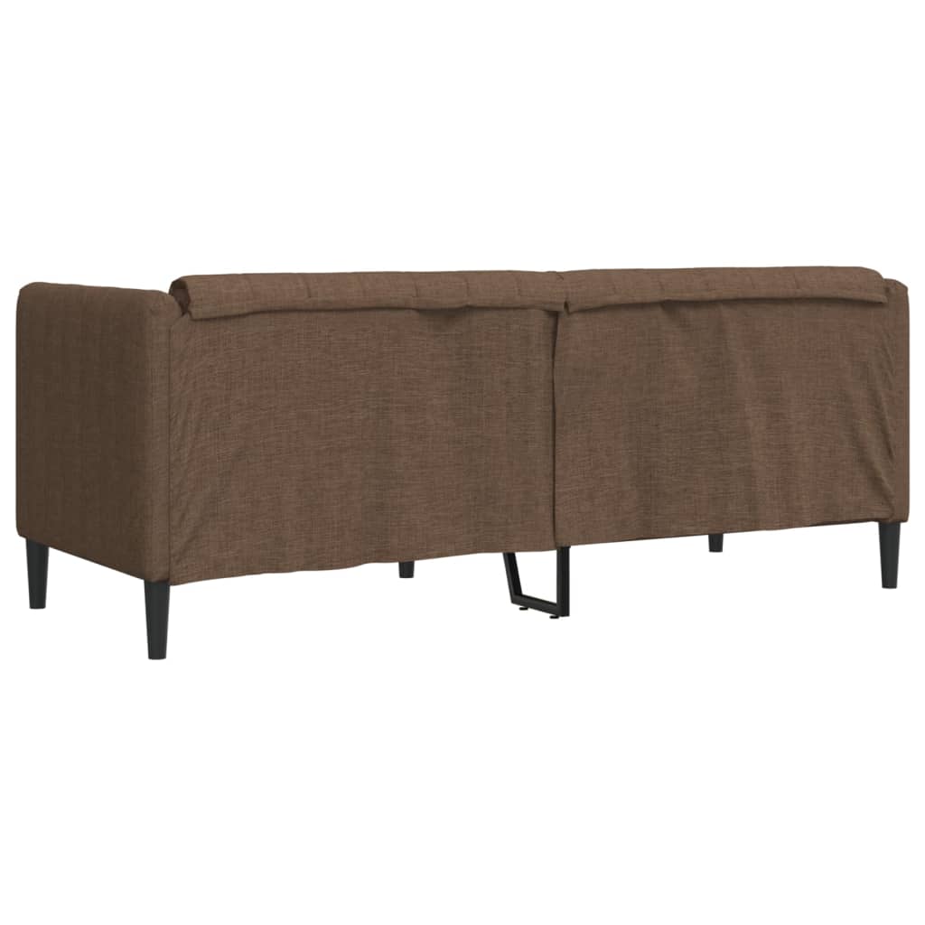 Dvivietė sofa, rudos spalvos, audinys