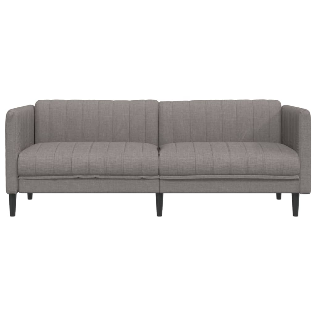 Trivietė sofa, taupe spalvos, audinys