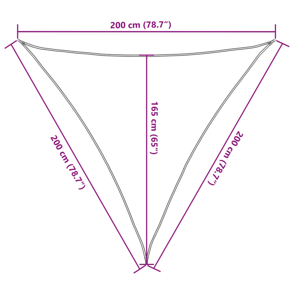 Burė nuo saulės, pilka, 2x2x2m, 100% oksfordo poliesteris