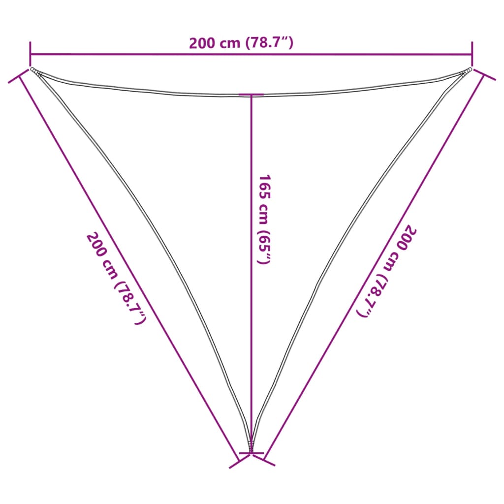 Burė nuo saulės, balta, 2x2x2m, 100% oksfordo poliesteris