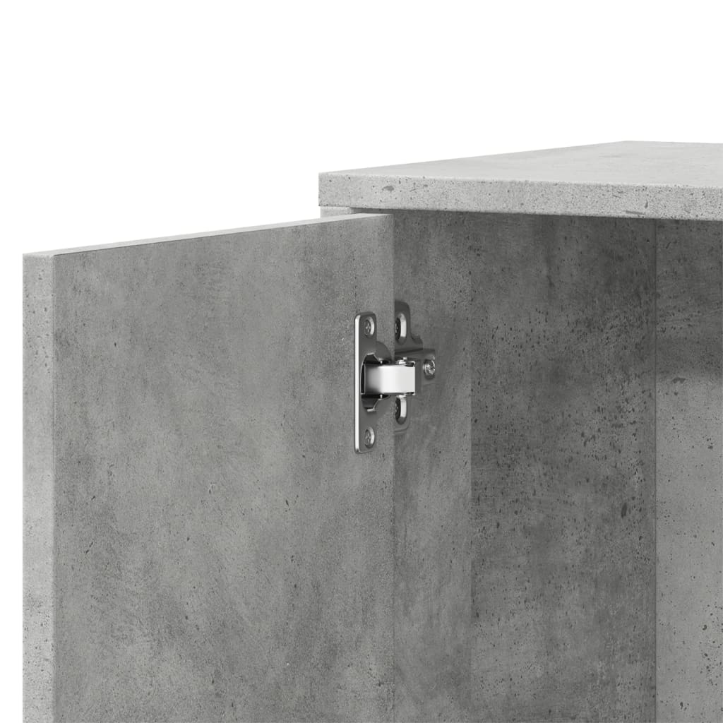 Šoninės spintelės, 2vnt., betono, 60x31x70cm, apdirbta mediena