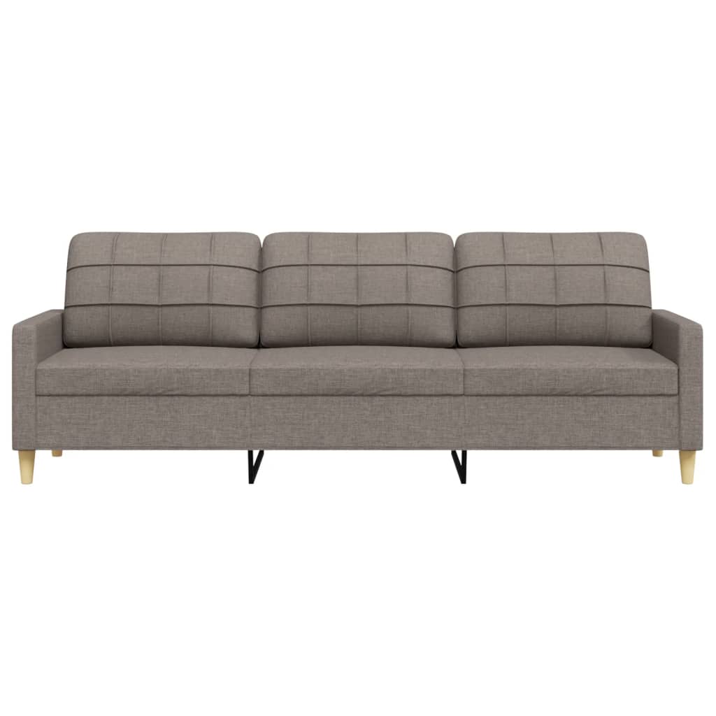 Trivietė sofa, taupe spalvos, 180cm, audinys