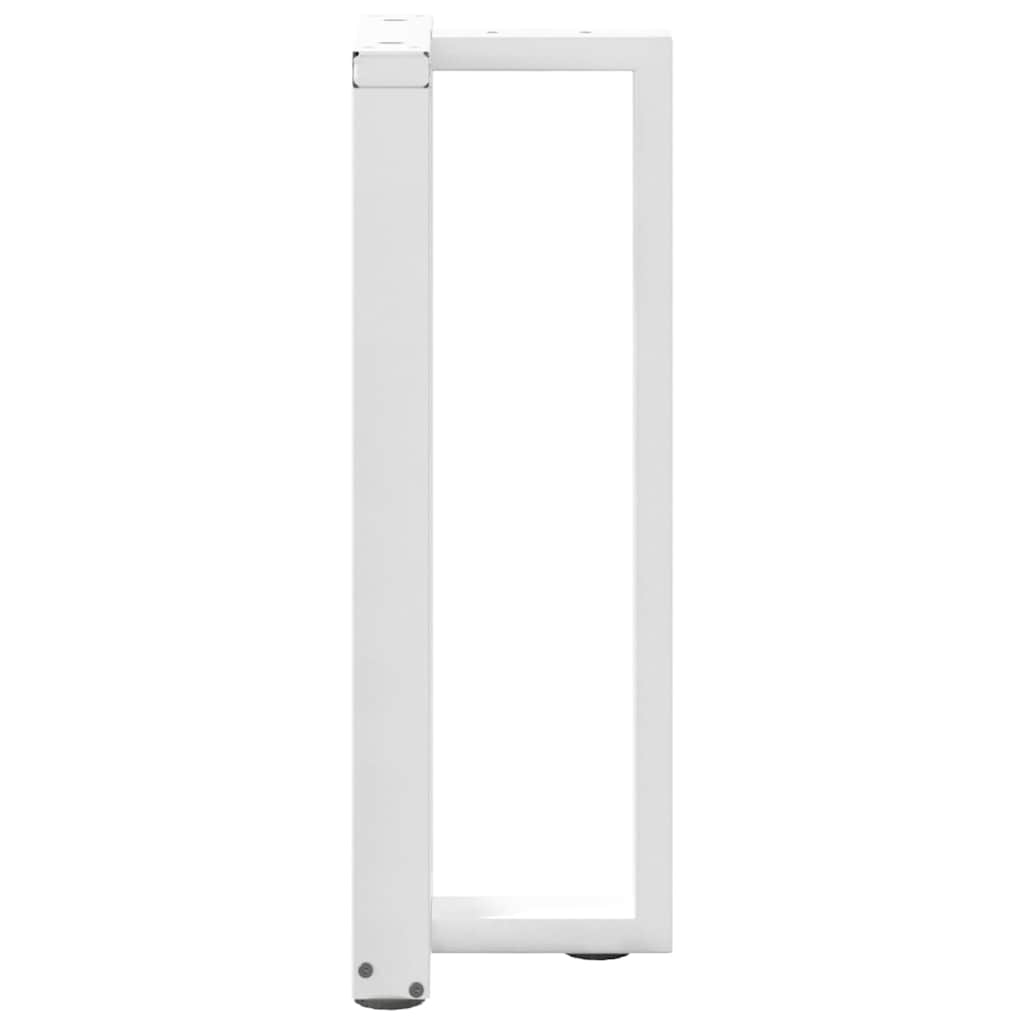 konsolės stalo kojos T formos 2 vnt Baltos 38x25x(72-73) cm