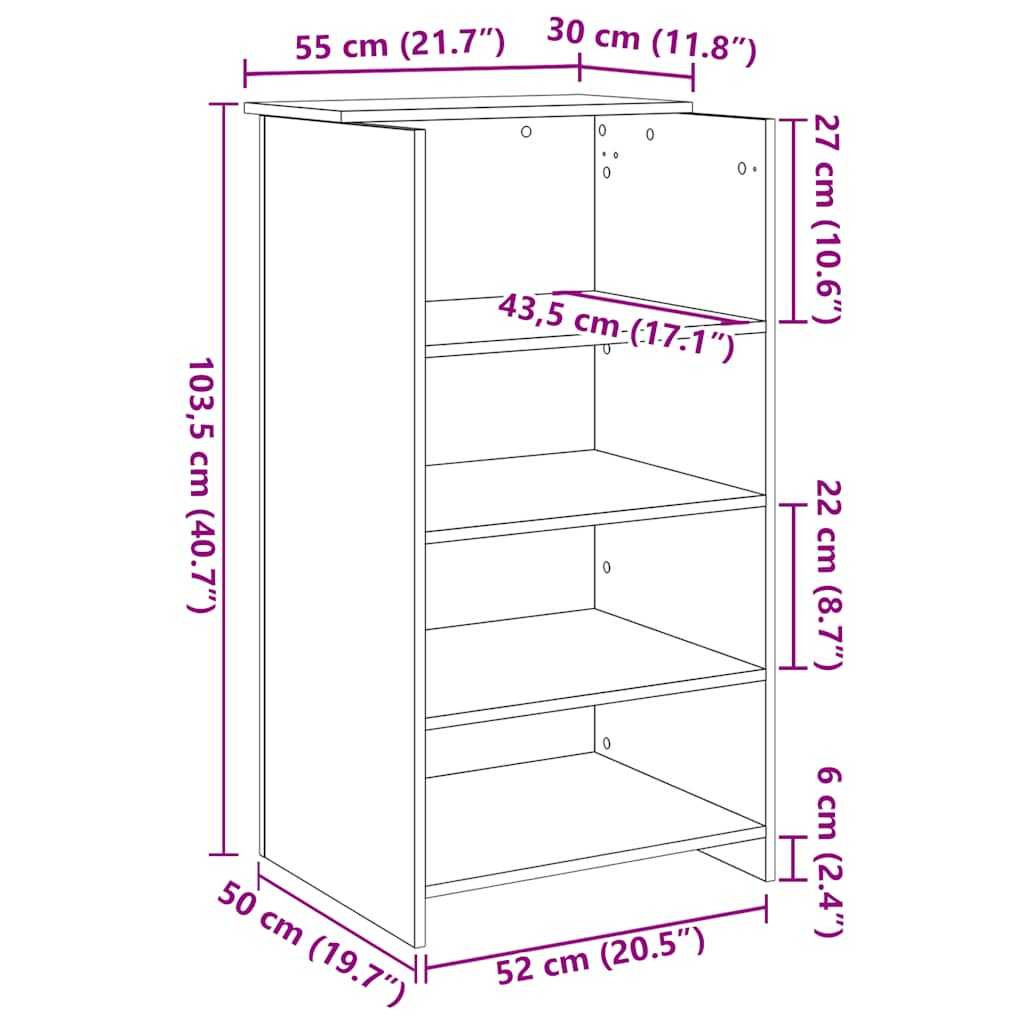 Priėmimo stalas Juoda 55x50x103,5 cm apdirbta mediena