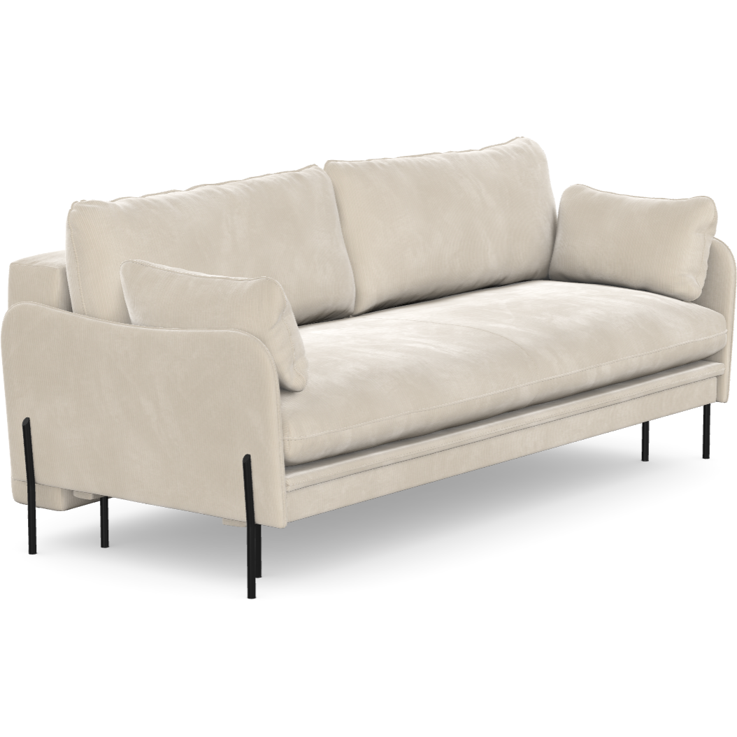 3 vietų sofa lova DONNIE , alabaster smėlinė spalva