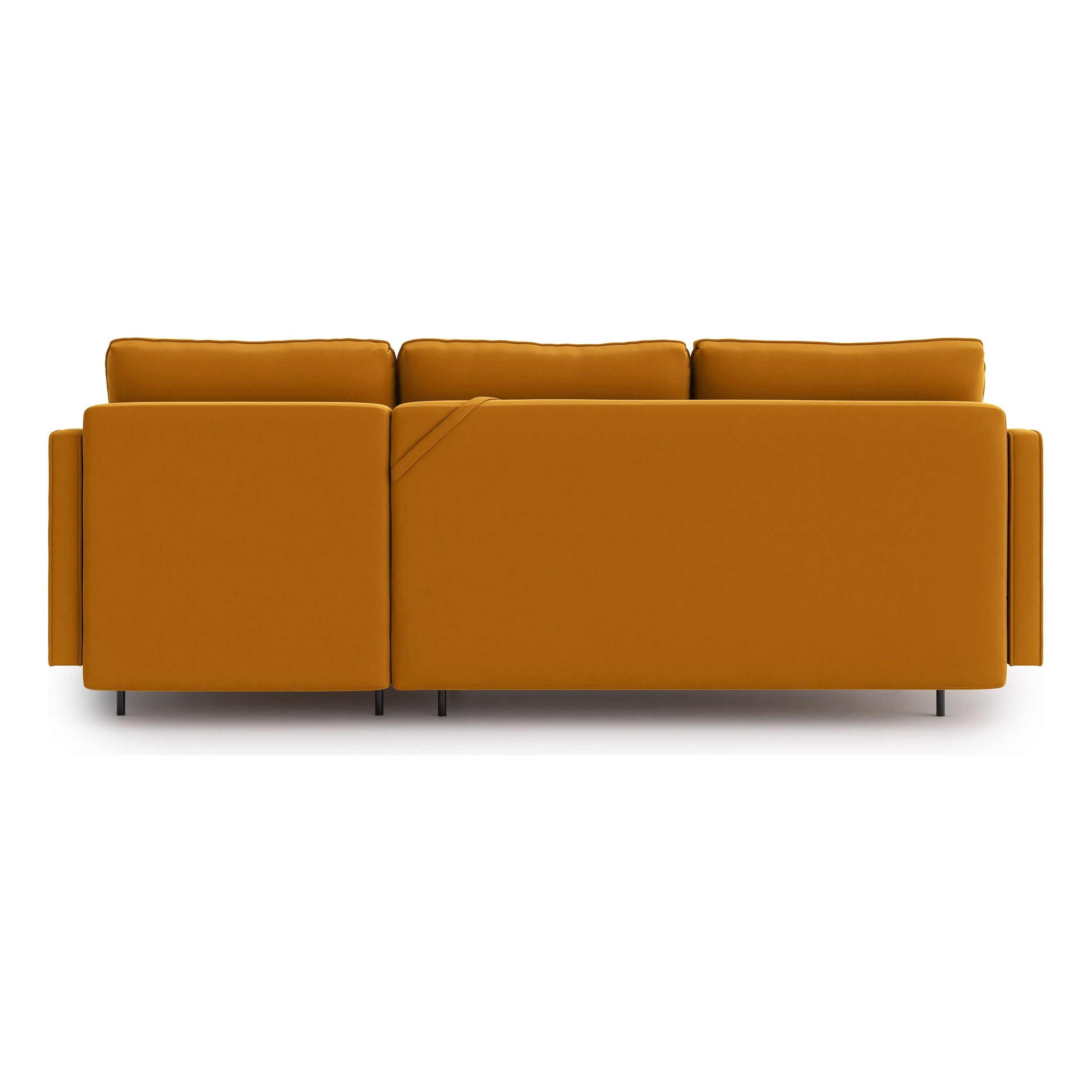 ABBE keičiamo kampo sofa, konjako spalva