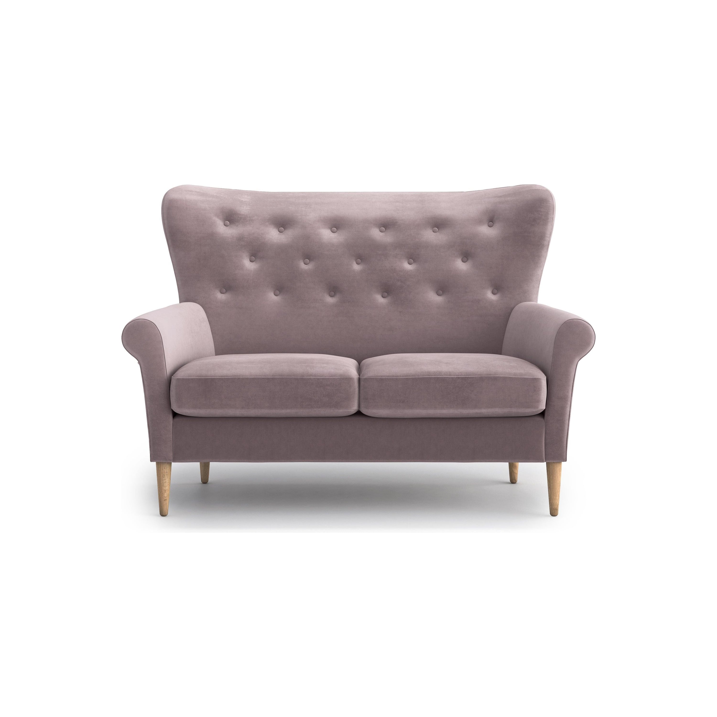 AMELIE 2 vietų sofa, rožinė spalva