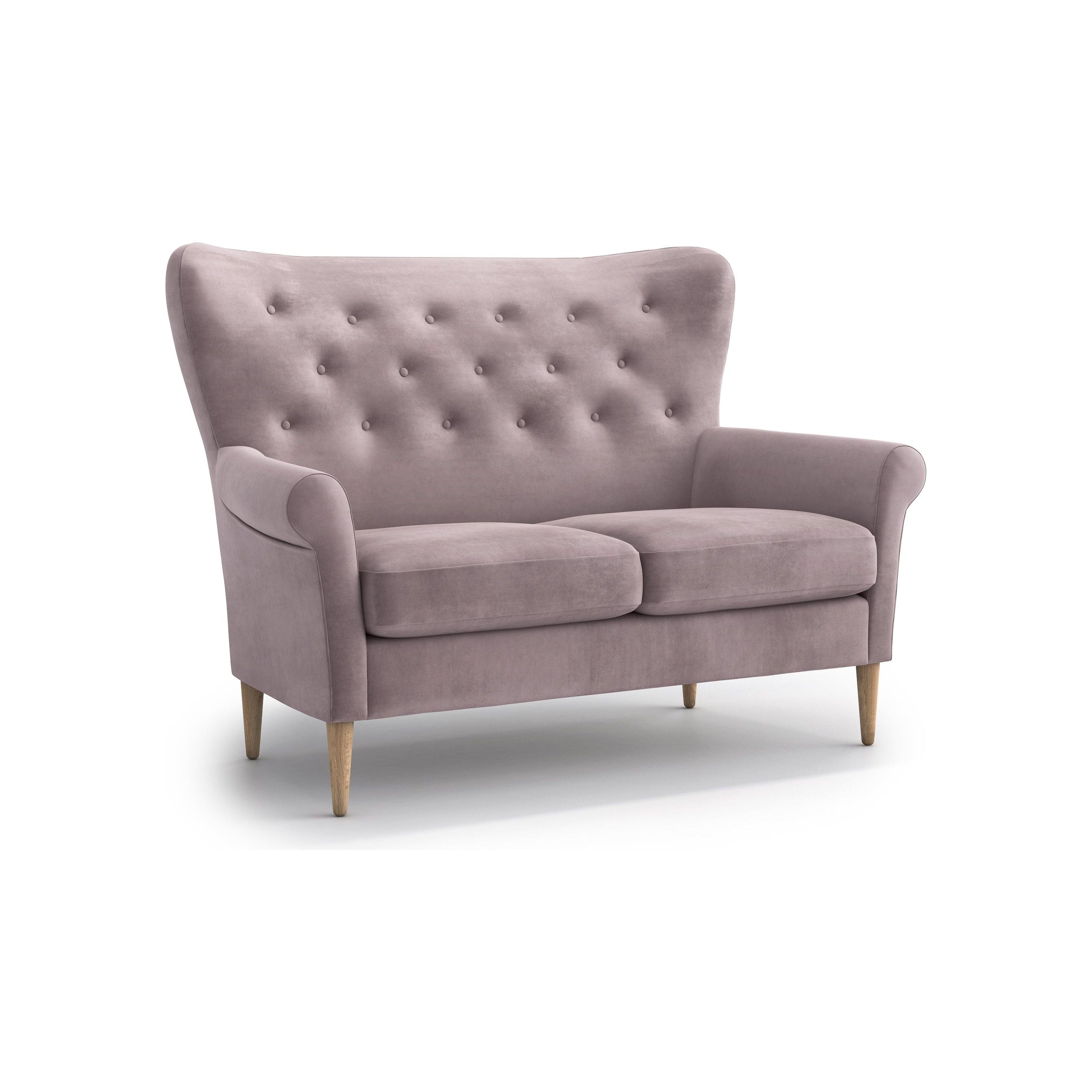 AMELIE 2 vietų sofa, rožinė spalva