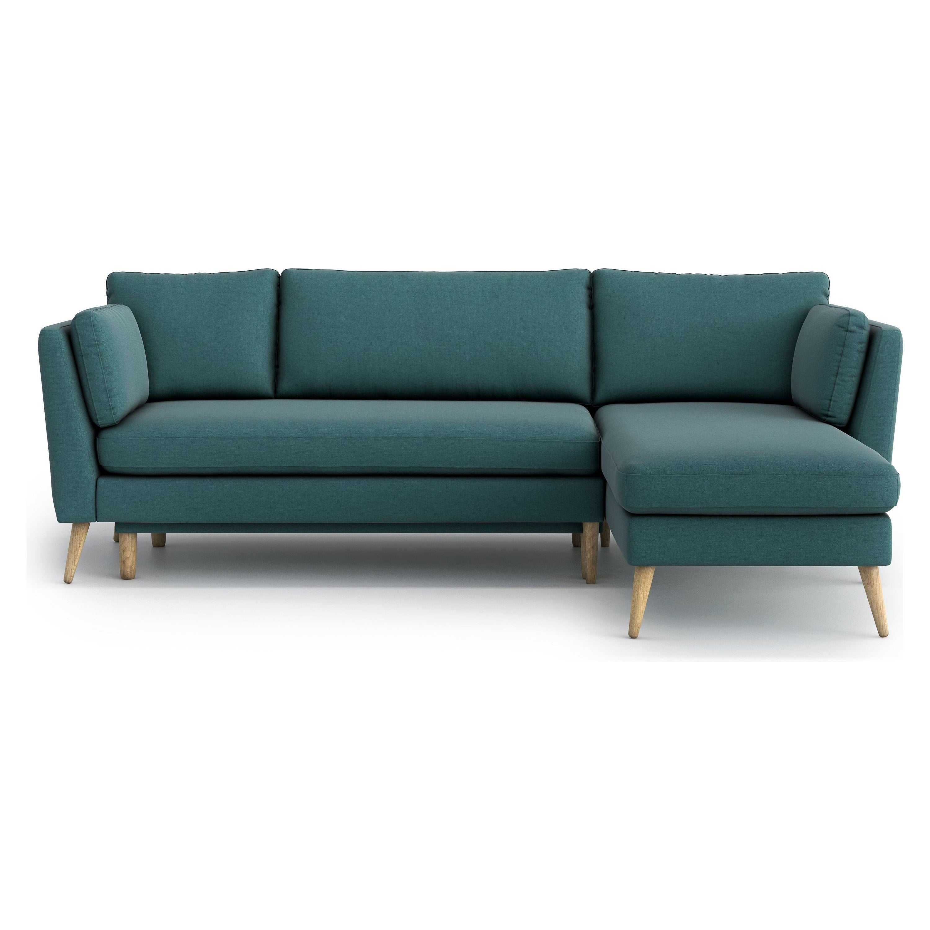 JANE kampinė sofa lova, turkio spalva, universali kampo pusė