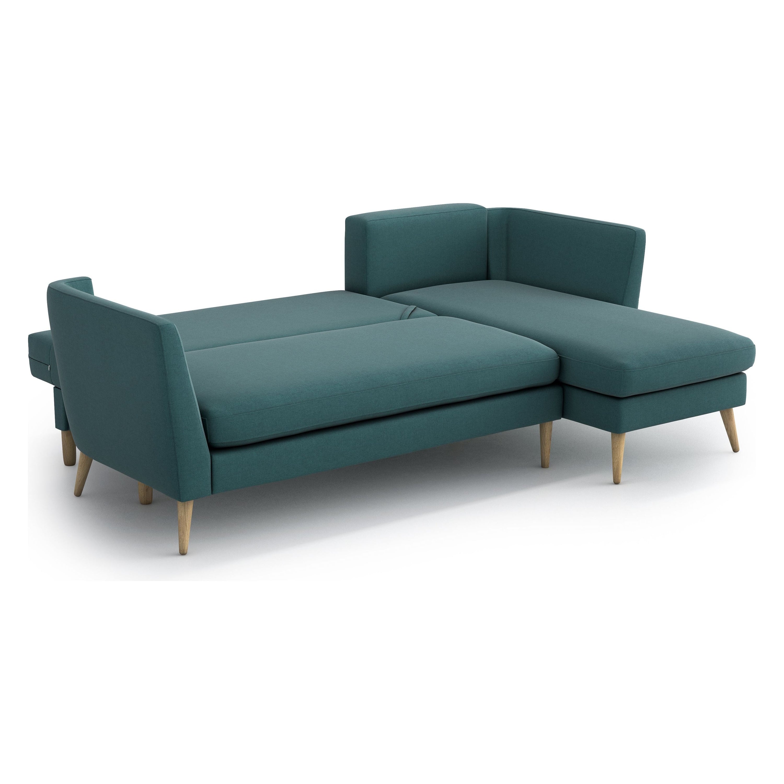 JANE kampinė sofa lova, turkio spalva, universali kampo pusė