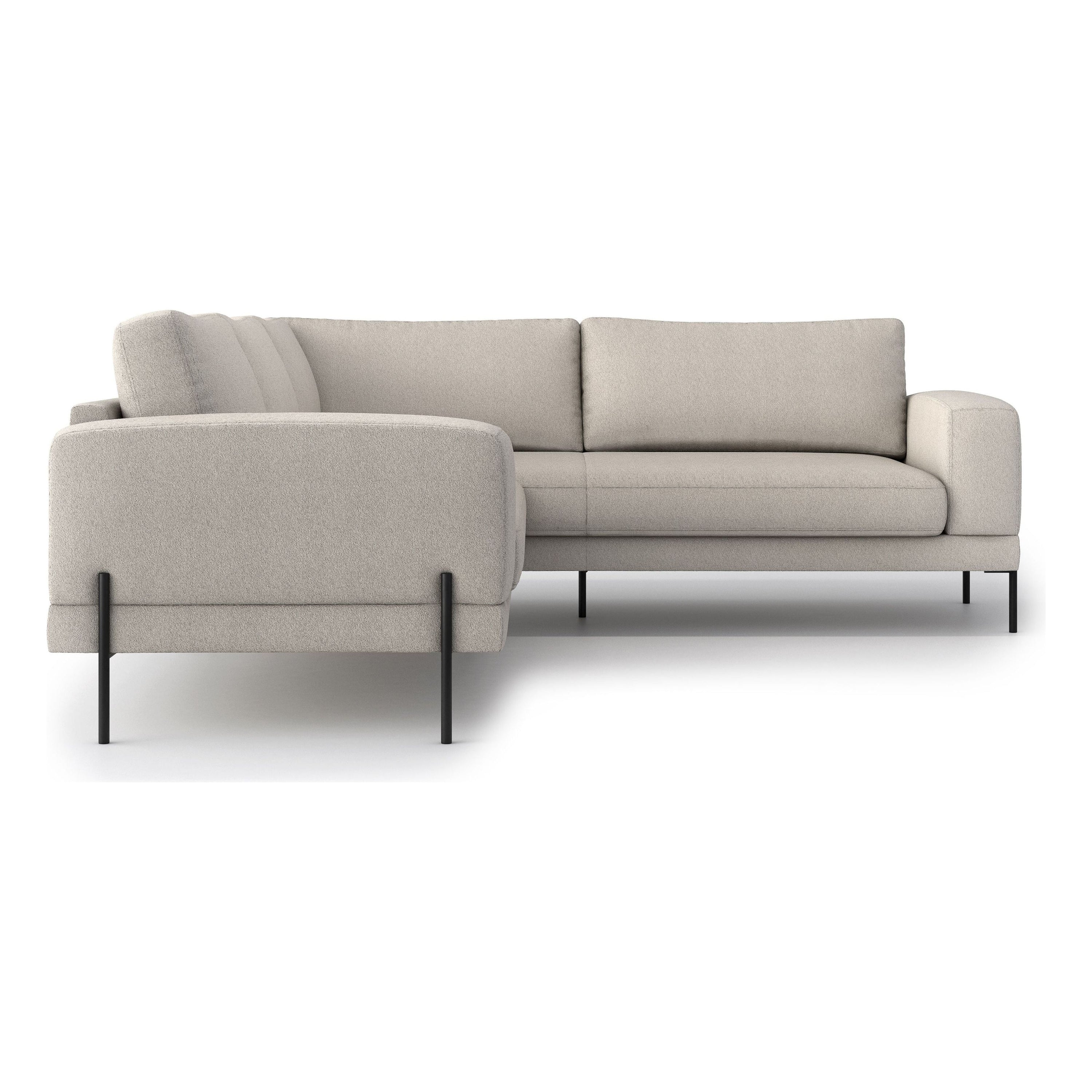 KARIN kampinė sofa, smėlio pilka spalva, dešinė pusė