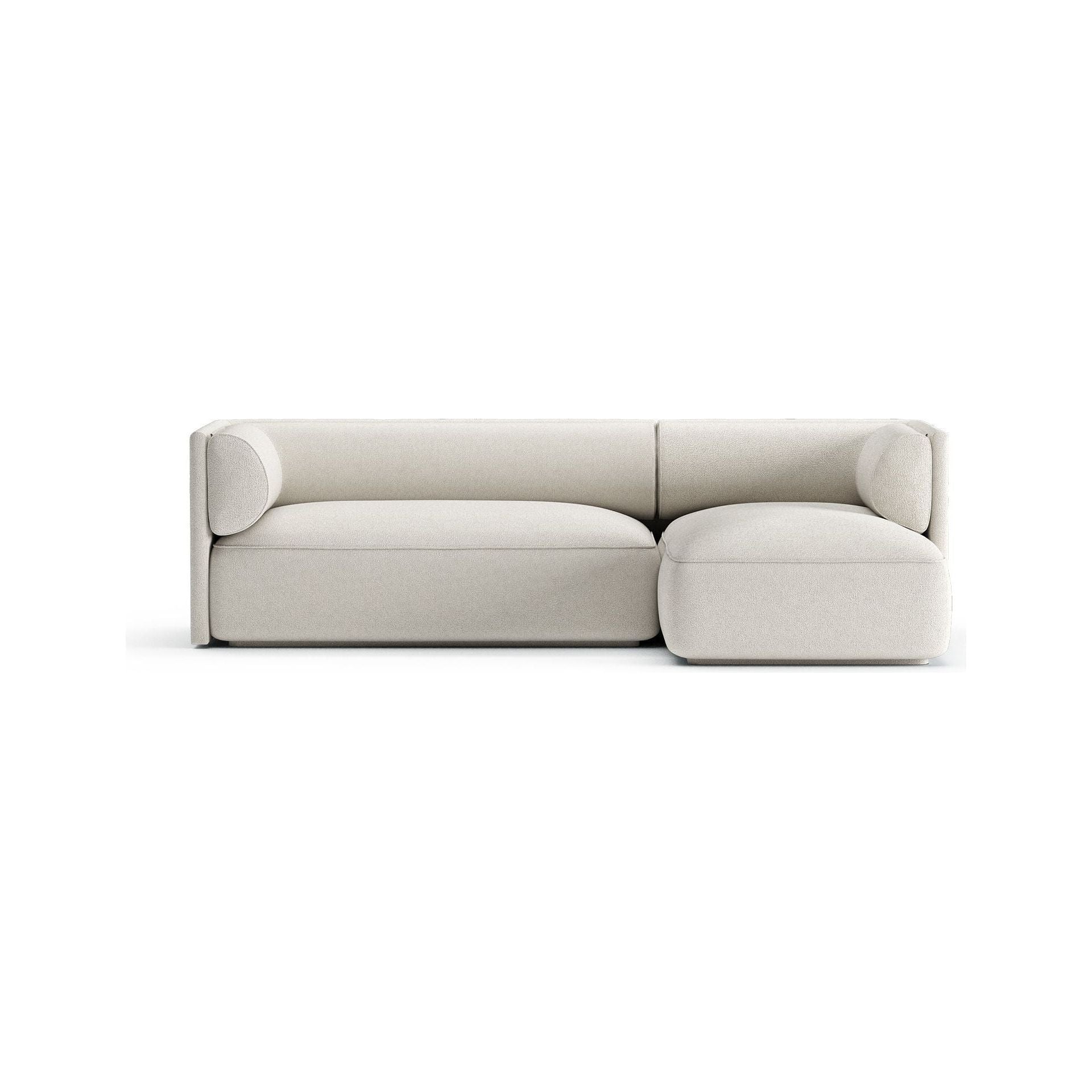 MOOD kampinė sofa, šviesiai kreminė spalva