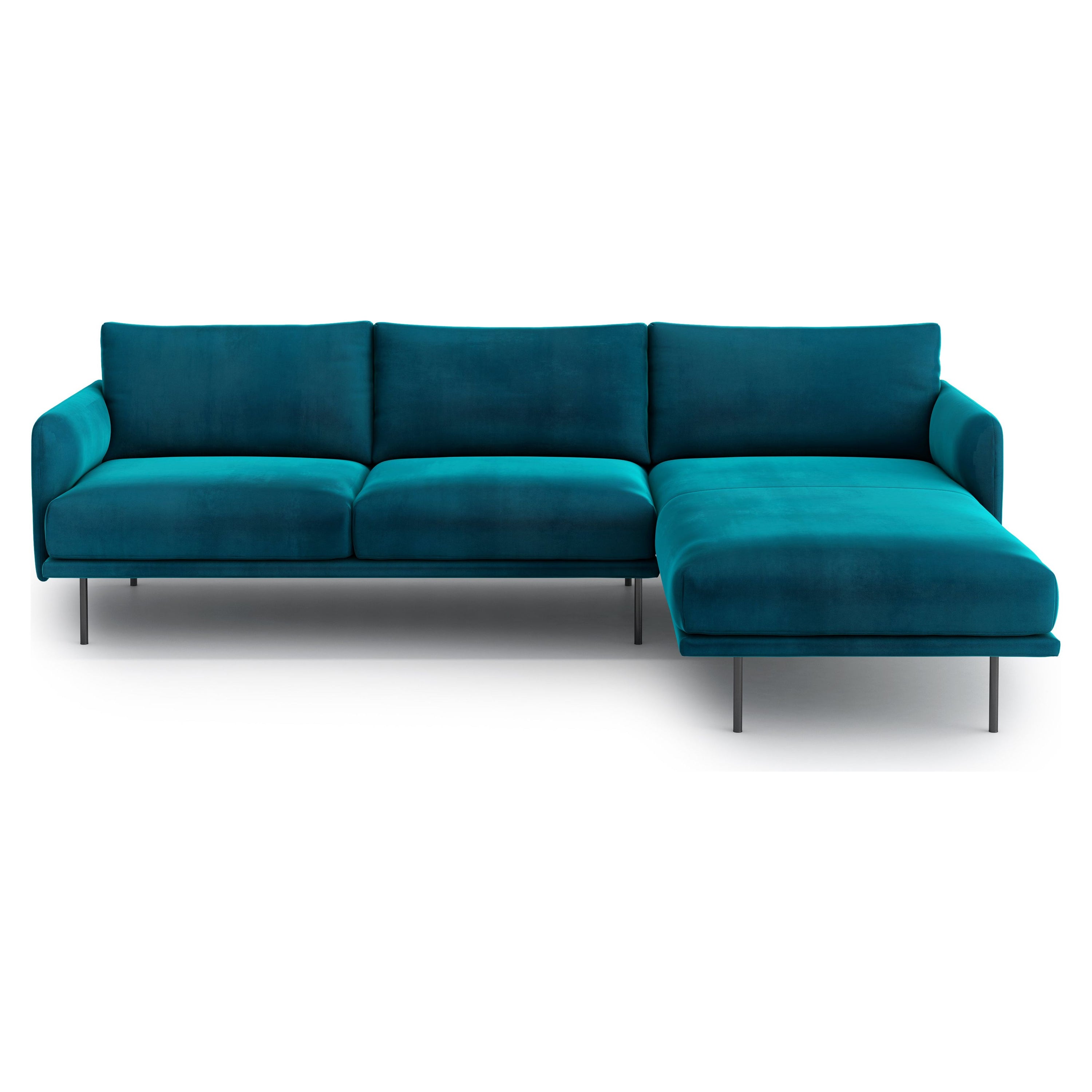 UMA kampinė sofa, mėlyna spalva, dešinė