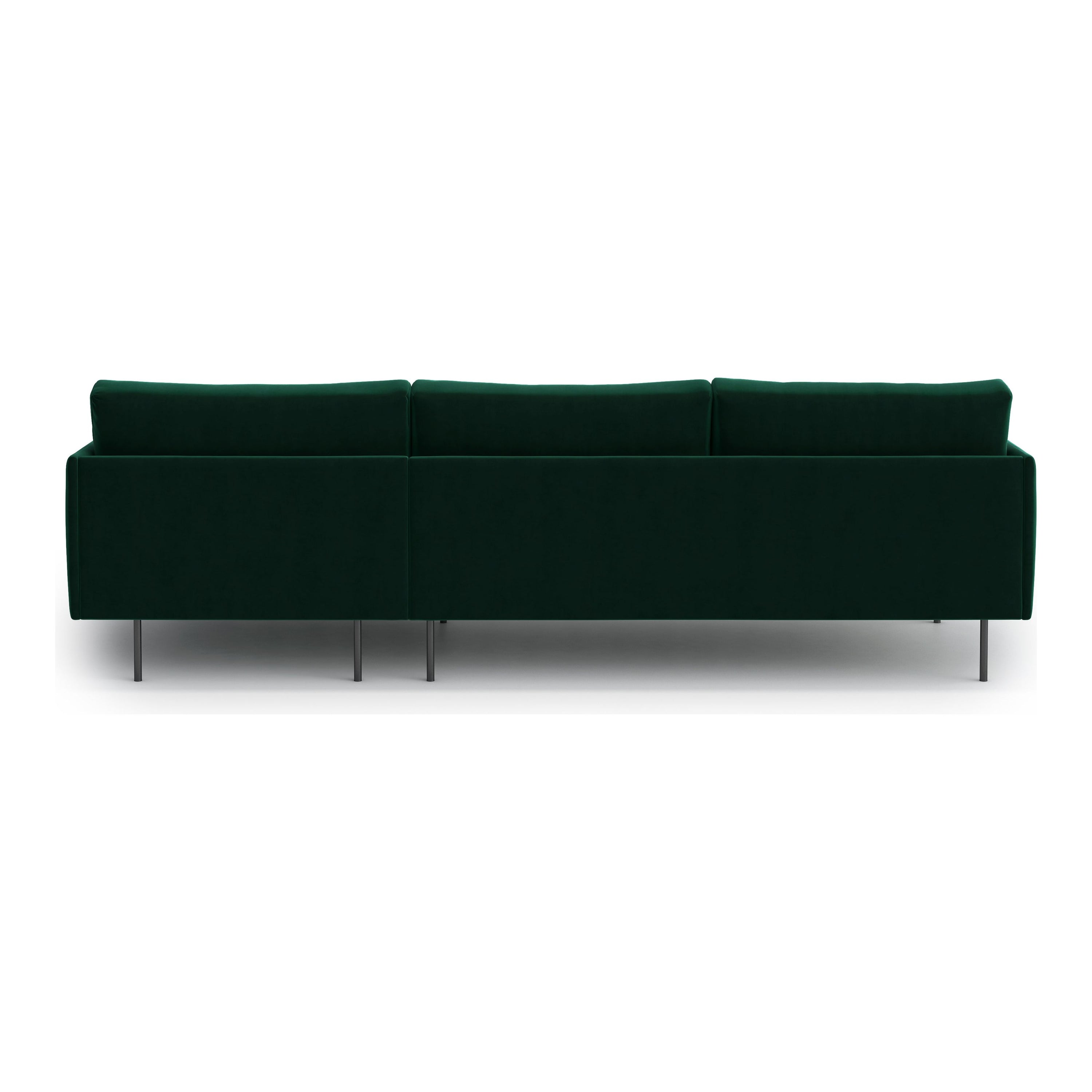 UMA kampinė sofa, žalia spalva, dešinė