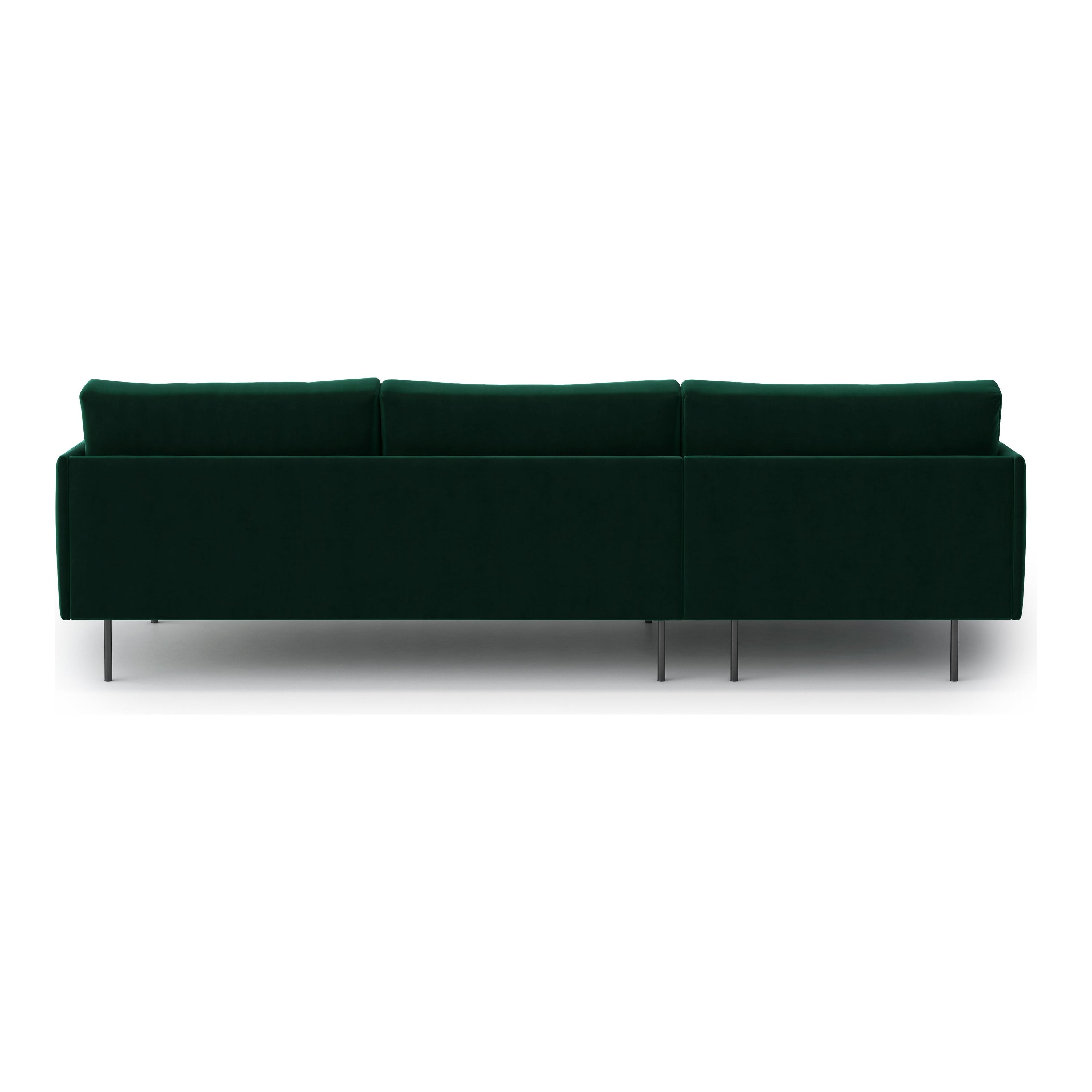 UMA kampinė sofa, žalia spalva, kairė pusė