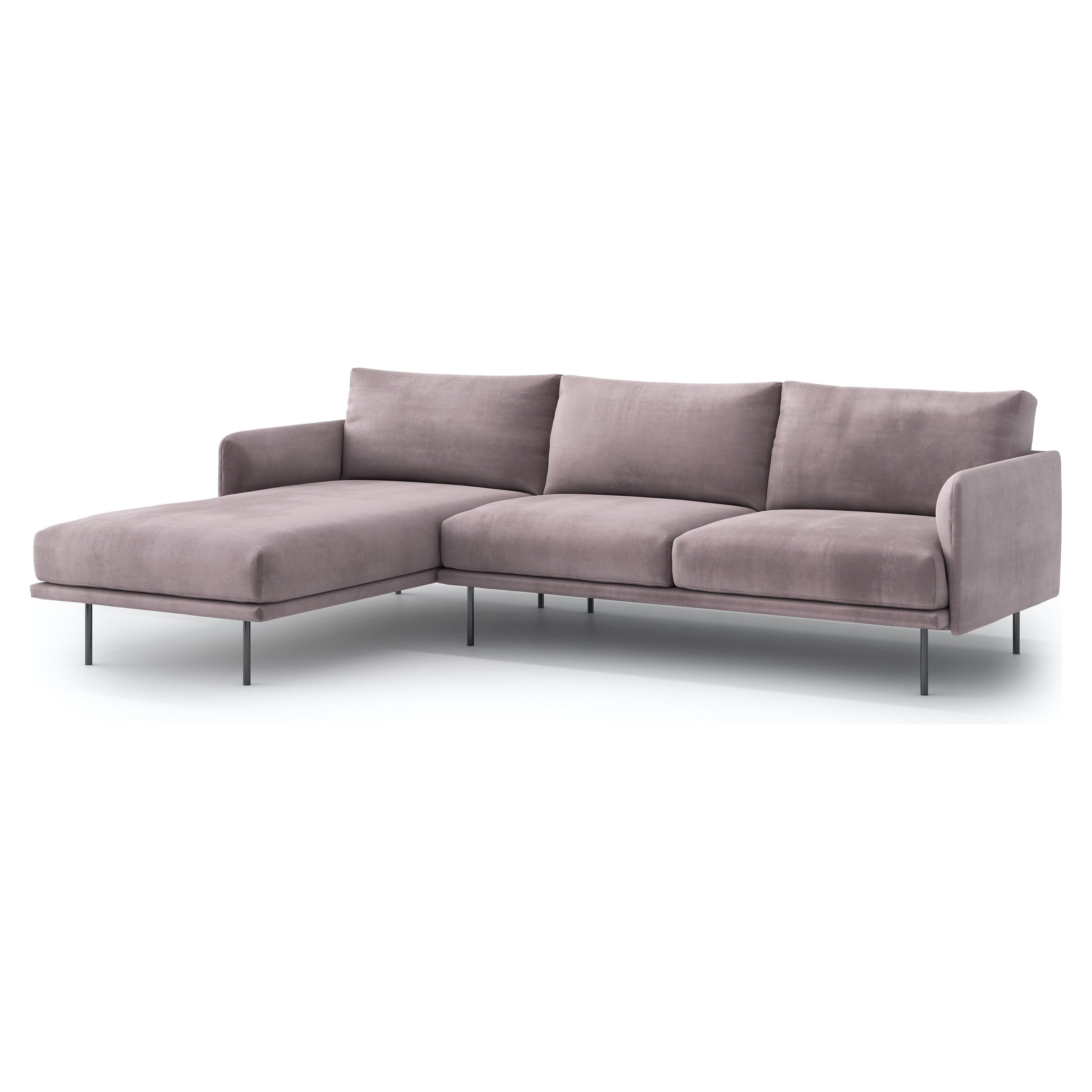 UMA kampinė sofa, levandų spalva, dešinė