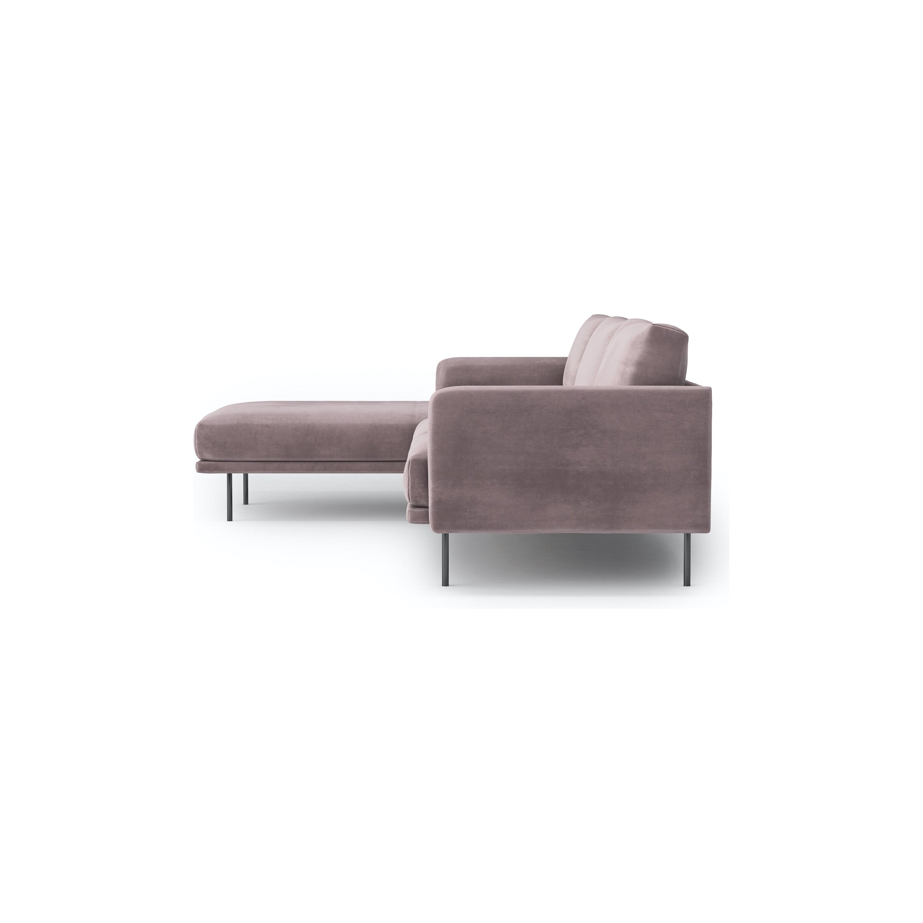 UMA kampinė sofa, levandų spalva, dešinė