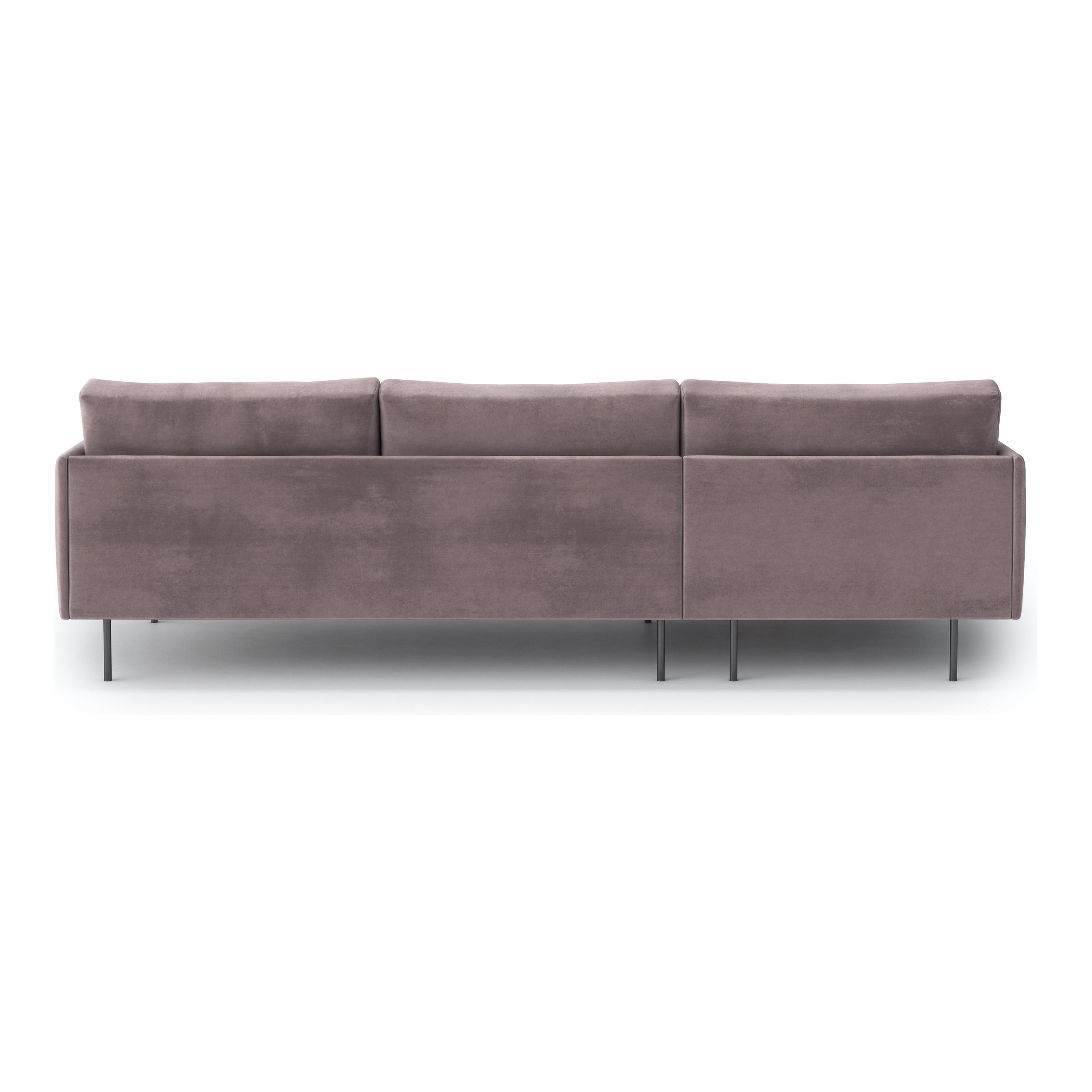 UMA kampinė sofa, levandų spalva, dešinė