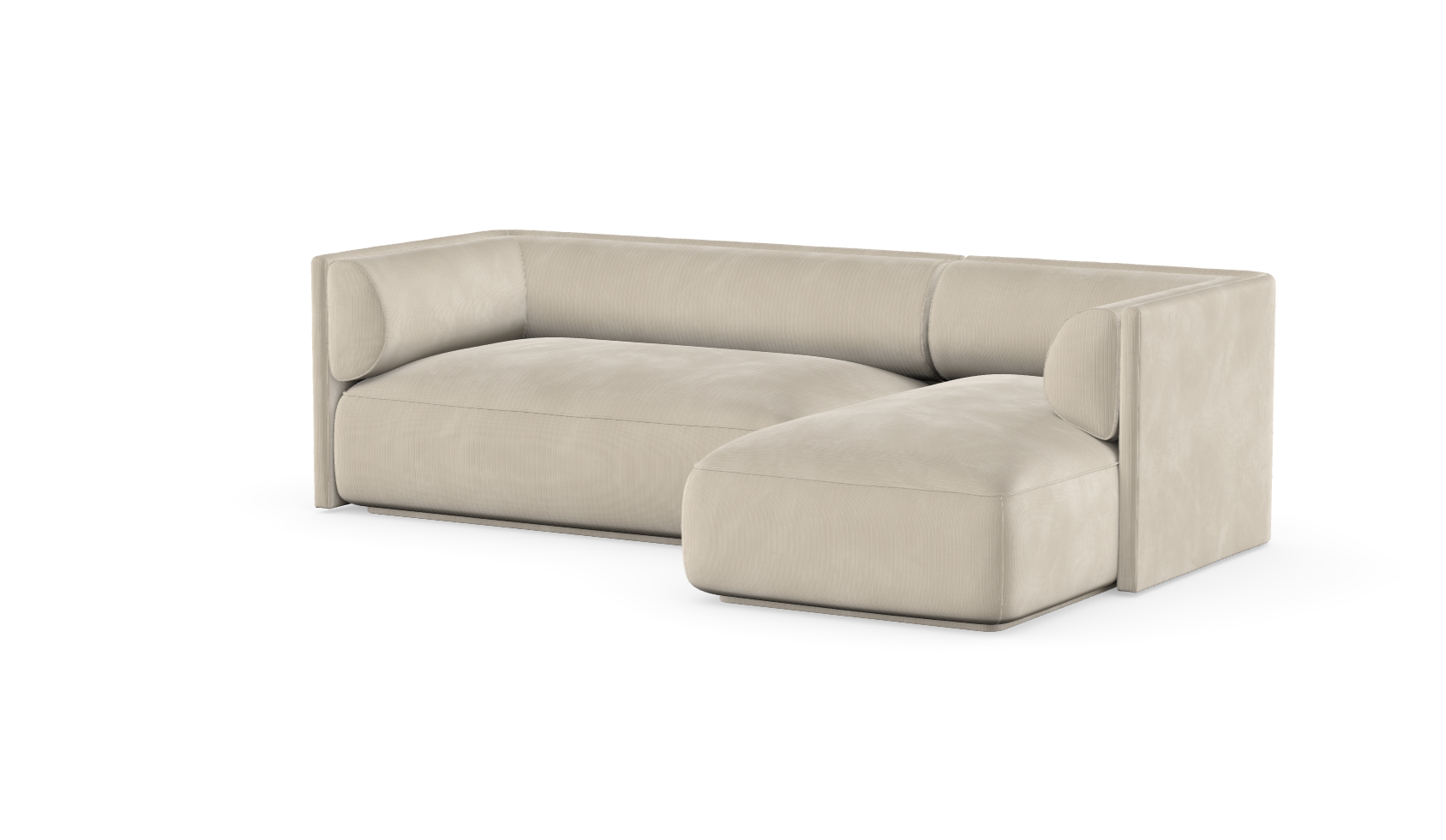 MOOD kampinė sofa, ALABASTER spalva