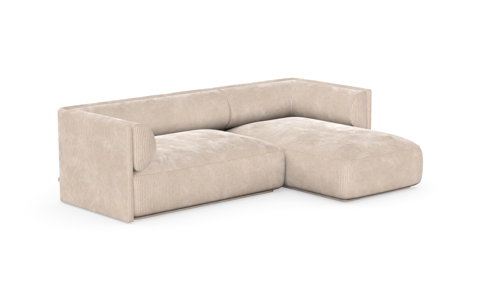 MOOD kampinė sofa, ALMOND spalva