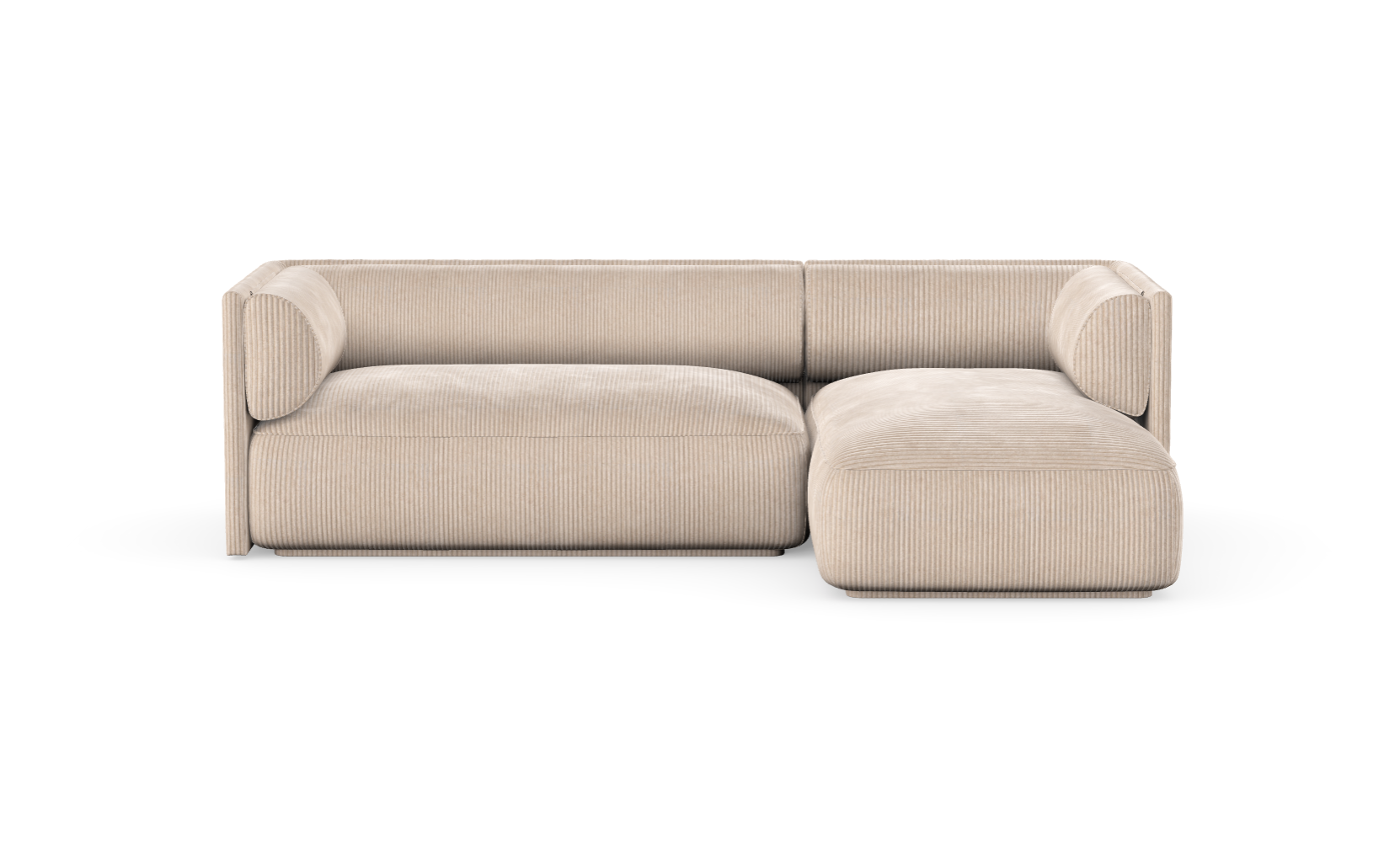 MOOD kampinė sofa, ALMOND spalva