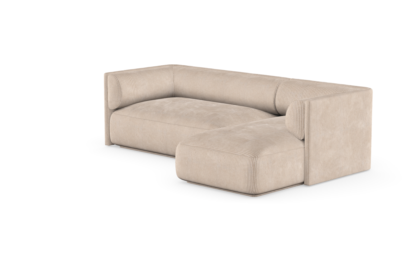 MOOD kampinė sofa, ALMOND spalva