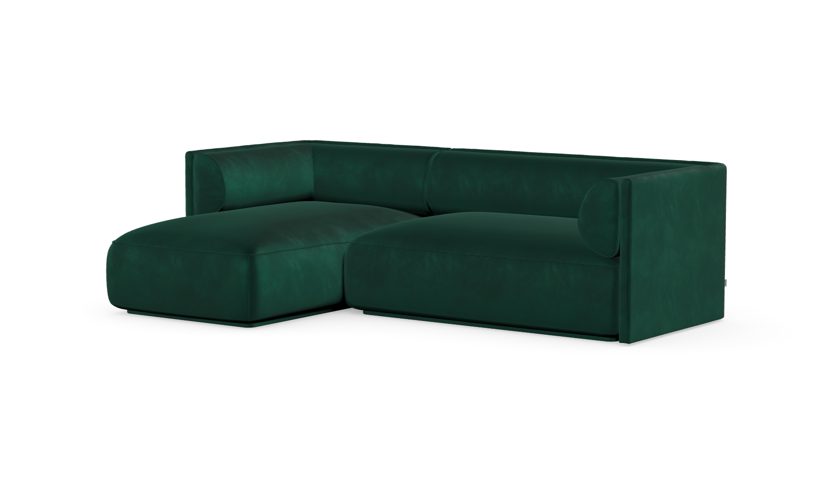 MOOD kampinė sofa, BOTTLE GREEN spalva, dešinė pusė