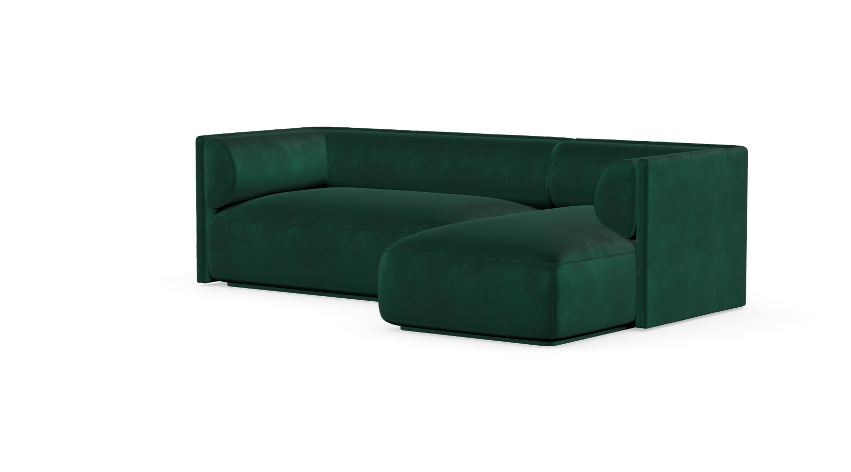 MOOD kampinė sofa, BOTTLE GREEN spalva