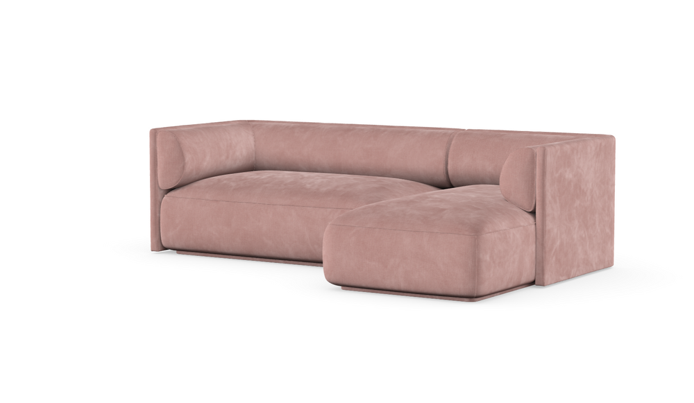 MOOD kampinė sofa, DUSTY PINK spalva