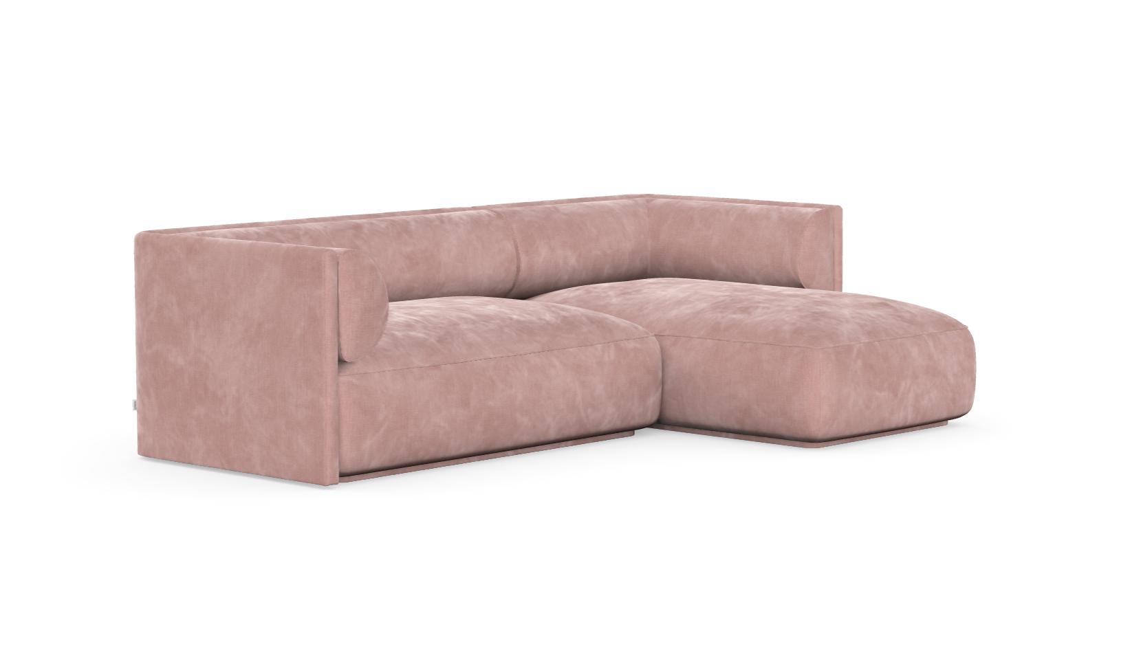 MOOD kampinė sofa, DUSTY PINK spalva