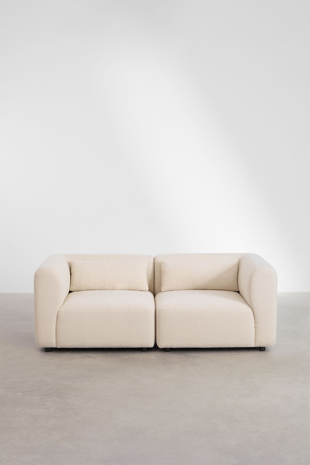 Dviejų dalių modulinė sofa FILA, teddy audinys