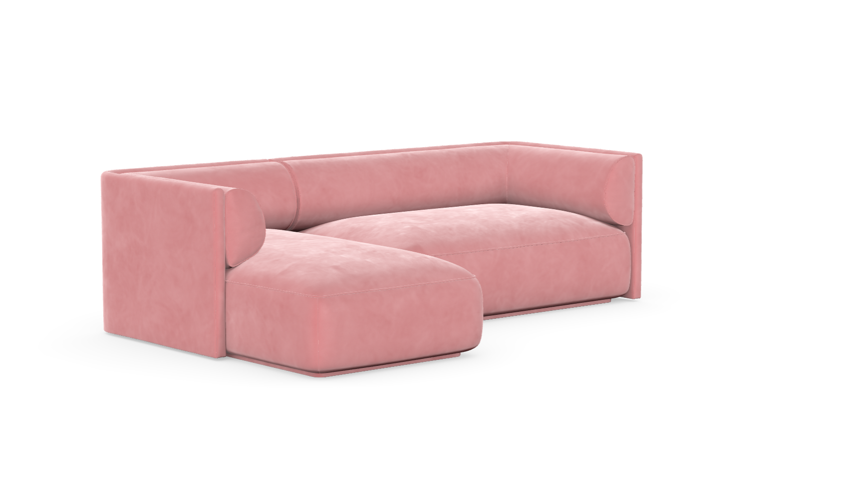 MOOD kampinė sofa, FLAMINGO spalva, dešinė pusė